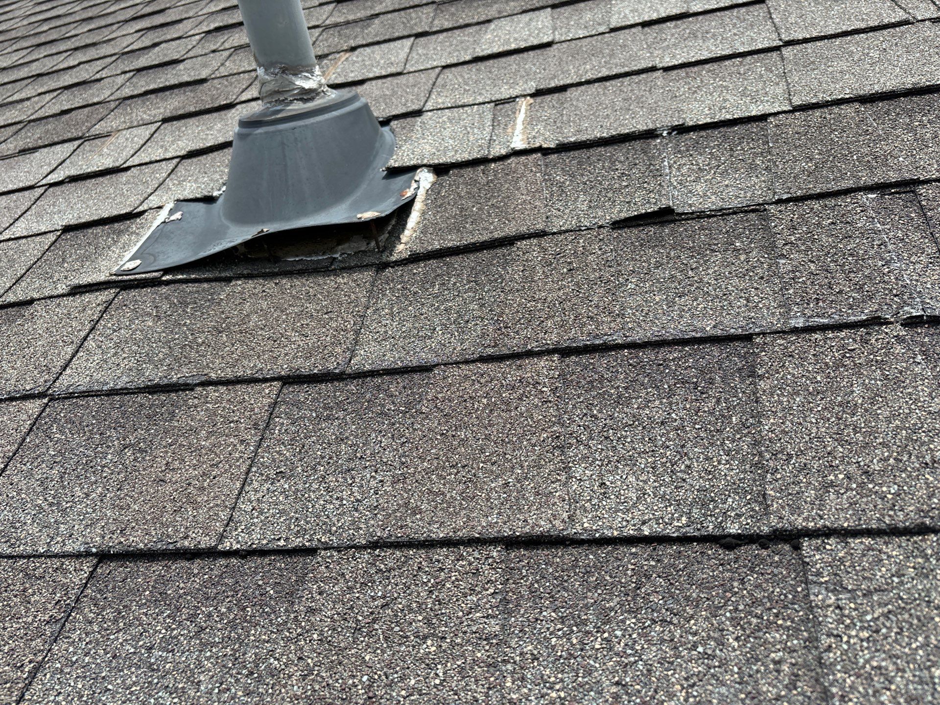 Hail Damage using Owen's Corning Duration (Lifetime) Shingles by Roof Repair Company