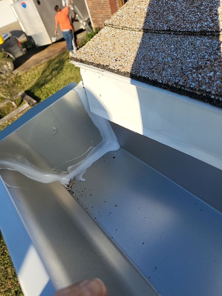 Gutter Installation using K-Style Seamless Gutters by Gutter Professors