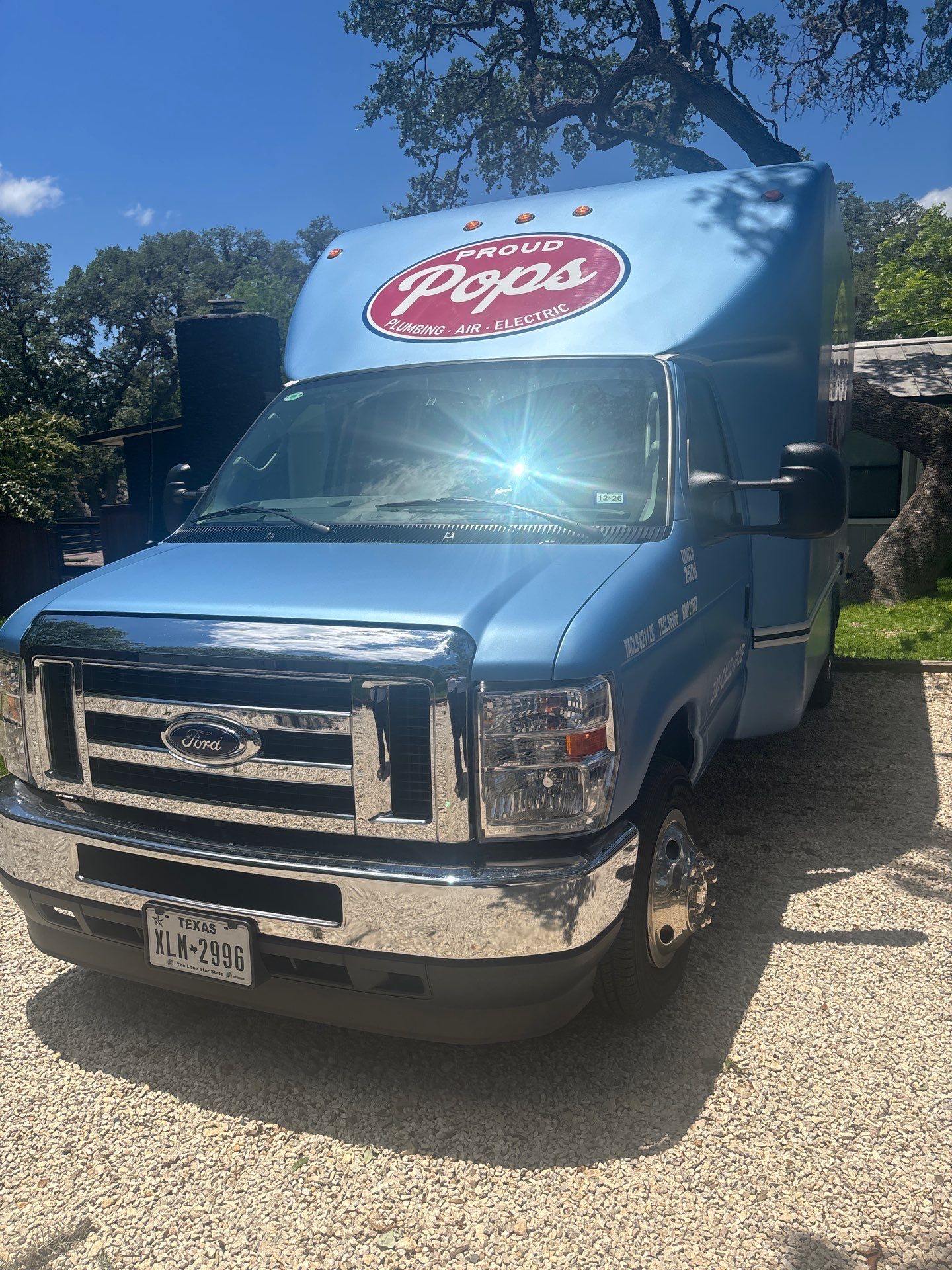 Taking Pride in our Work, Electrician Jose shows off his Clean Truck. by Proud Pops
