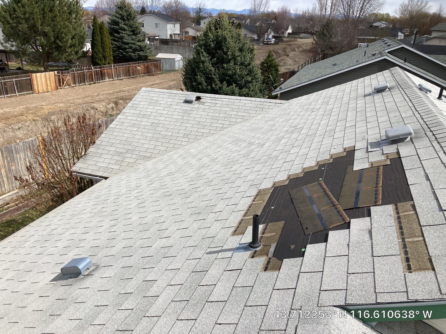 Middleton Single Level Residential Roofing Installation using Owens Corning by ID Roofing LLC