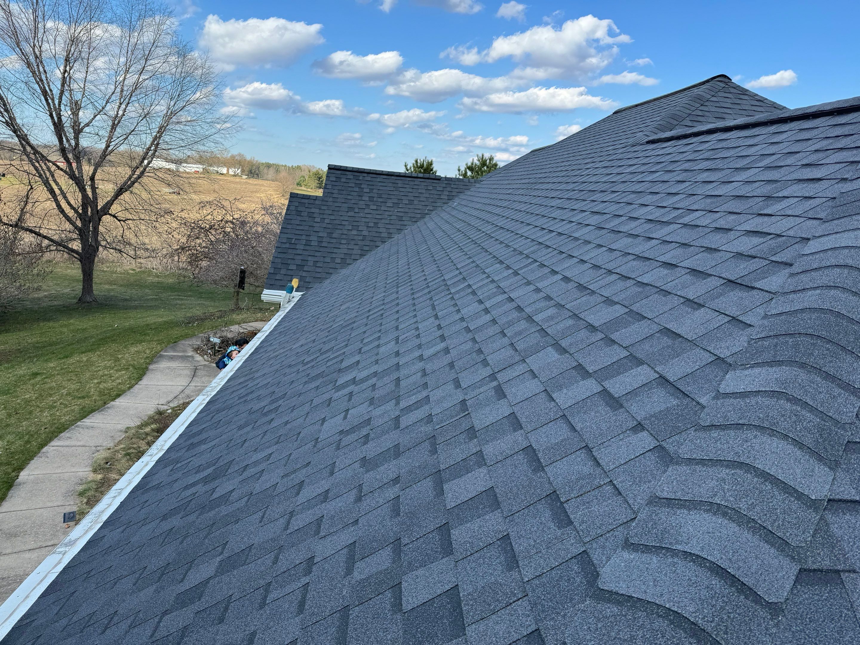 Residential Roofing Installation using Certainteed Landmark ClimateFlex by GRACCO
