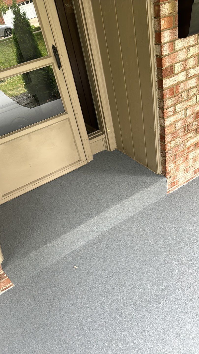 Twilight Garage, Walkway and Porch Project in Pittsburgh by Floors in a Day, Inc