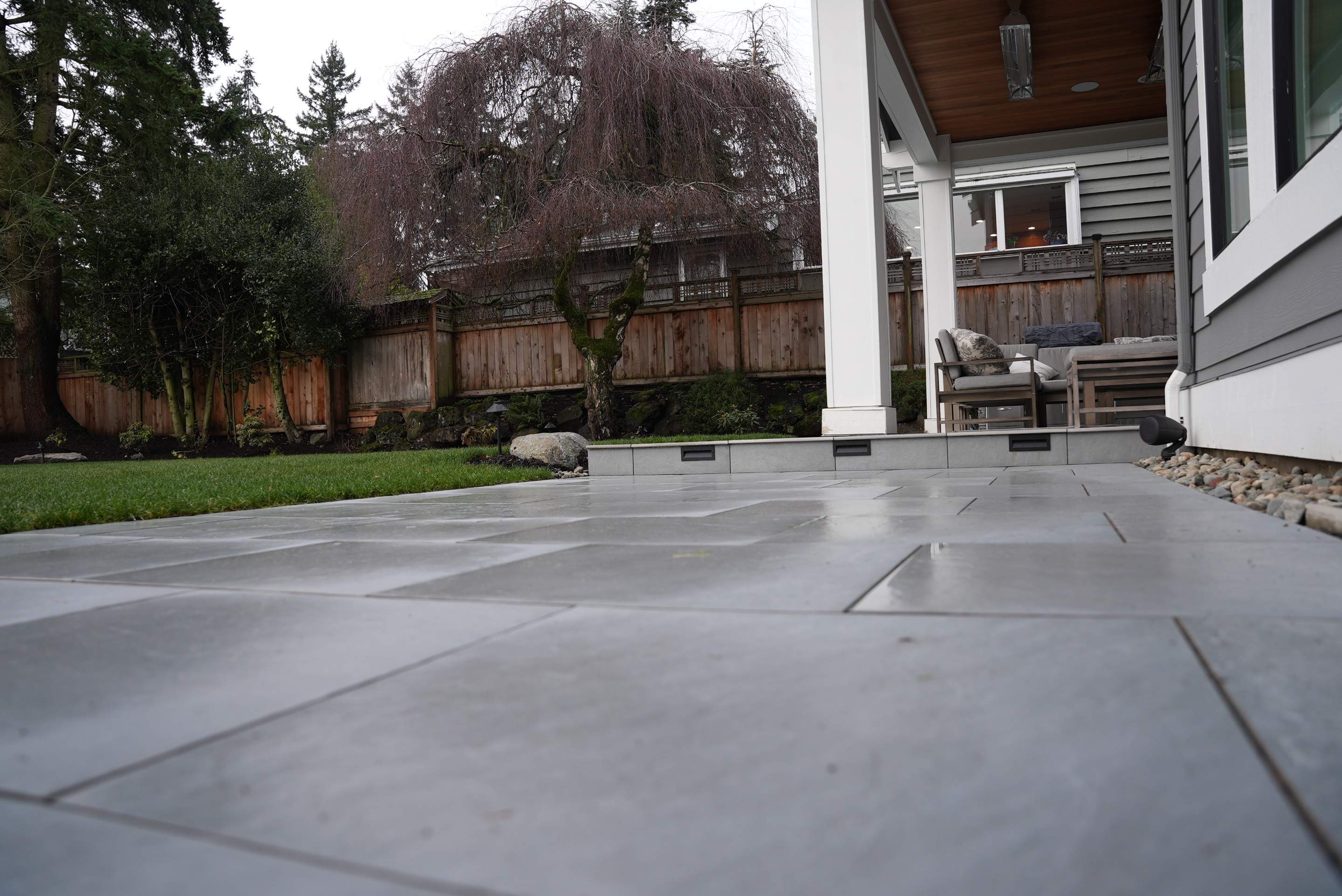 Hardscaping Back Patio Landscape Project  by Jireh Asphalt & Concrete Inc 