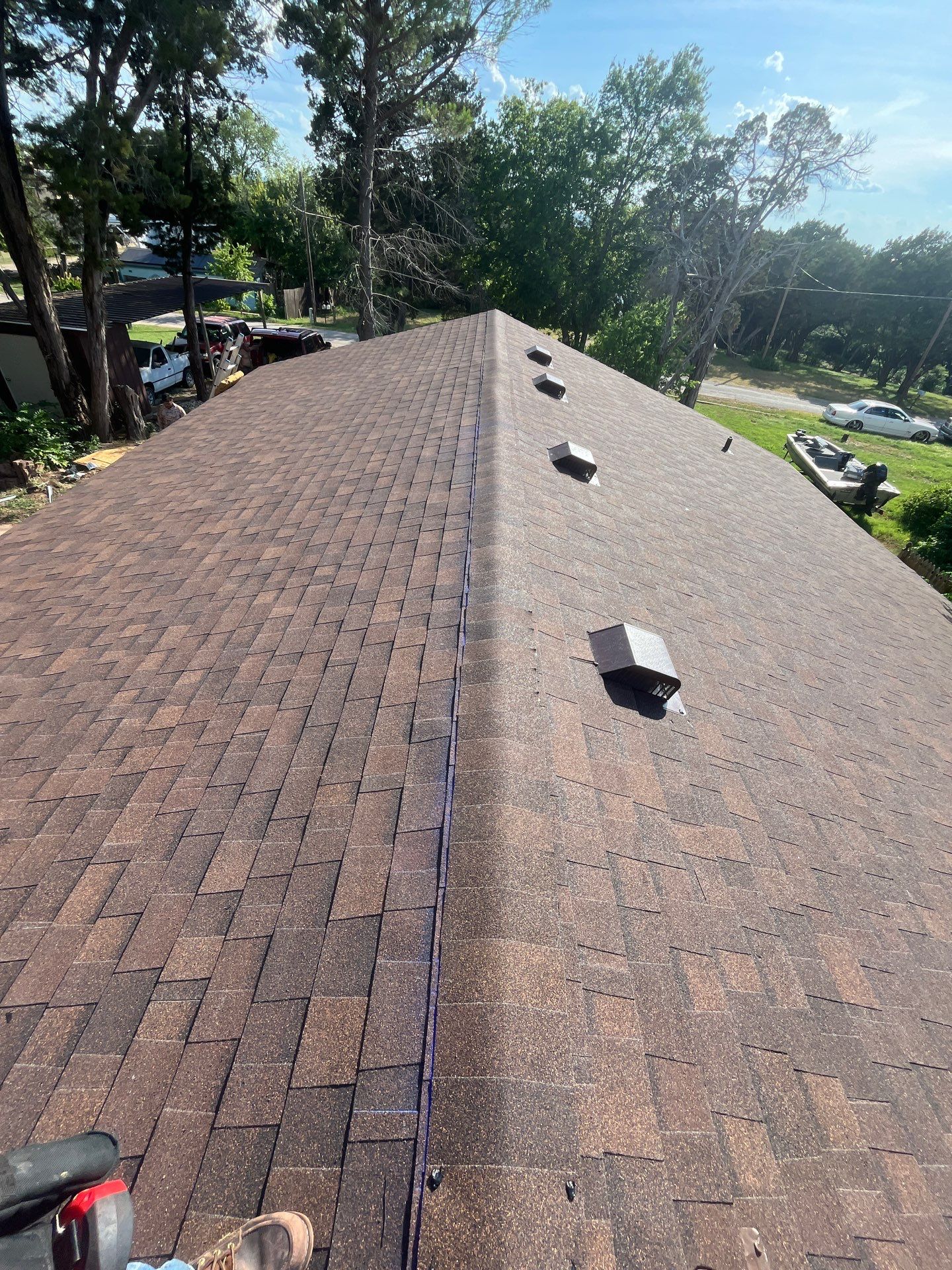 Reroof after a Storm OC Oakridge  by Berry Good Roofing 