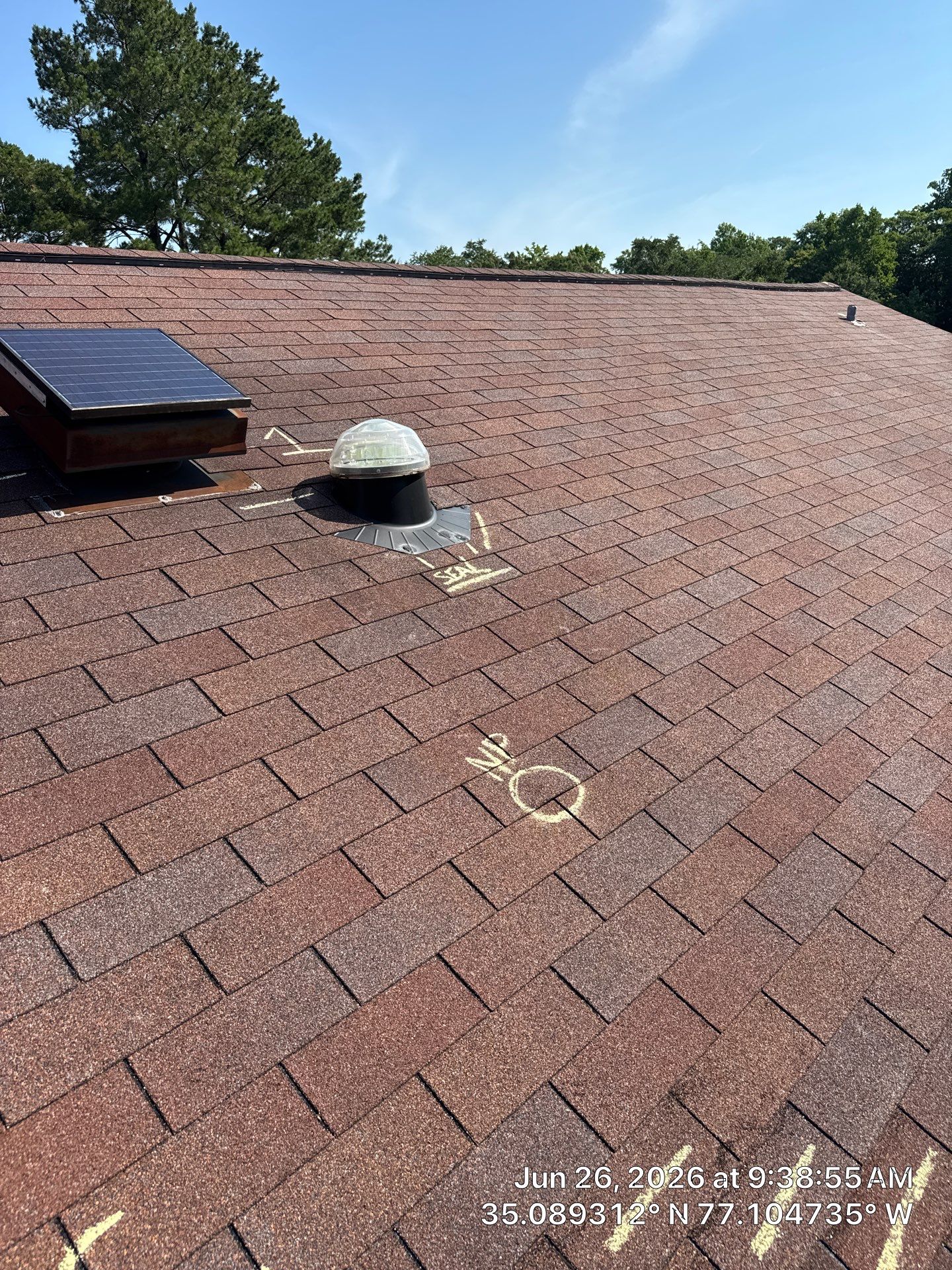 Professional Roof Inspection Report for Real Estate Transaction in New Bern by North Carolina Roofs