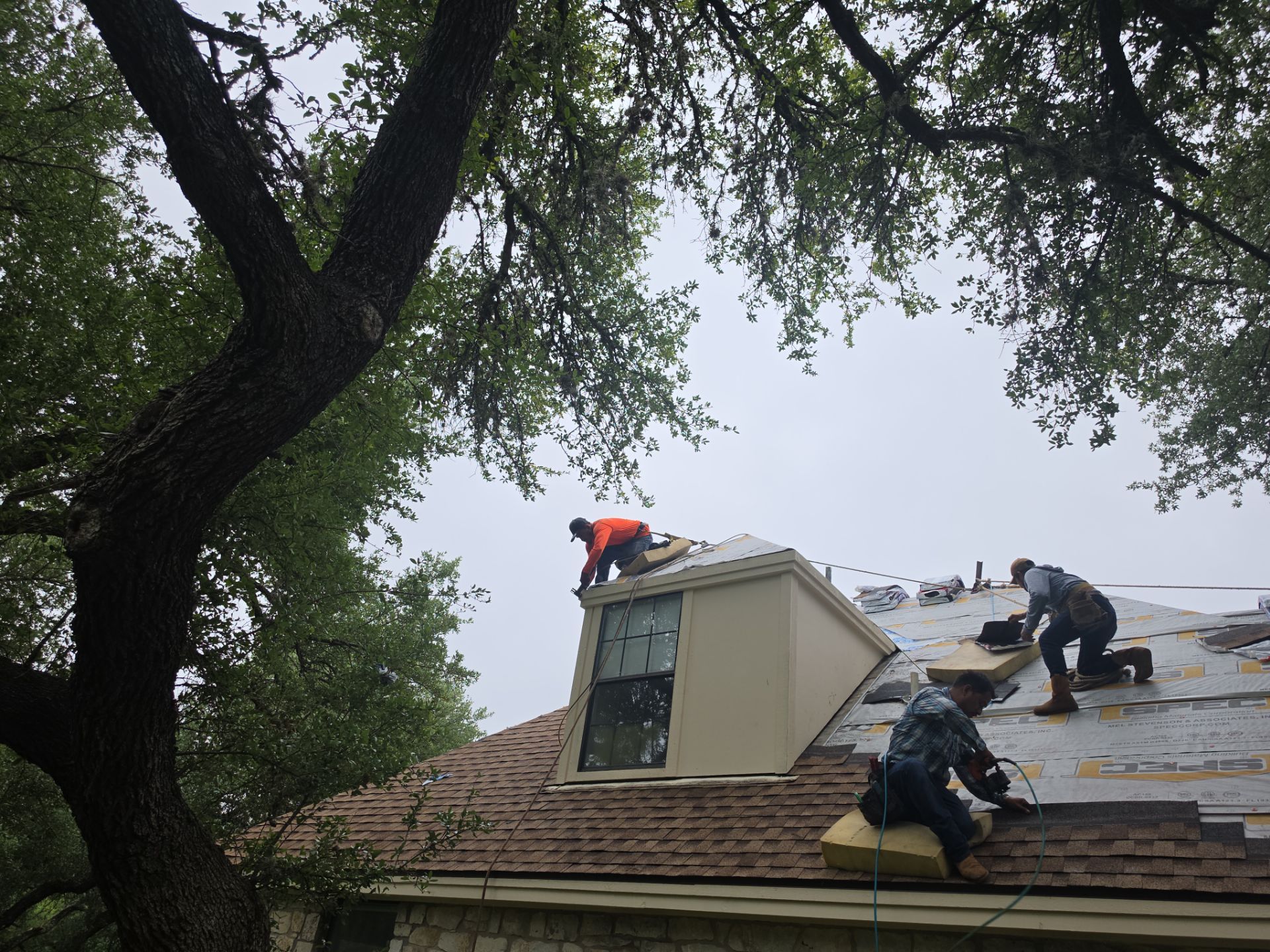 Lots of roof in Anderson Mill, TX by REPS Austin Area Roofer