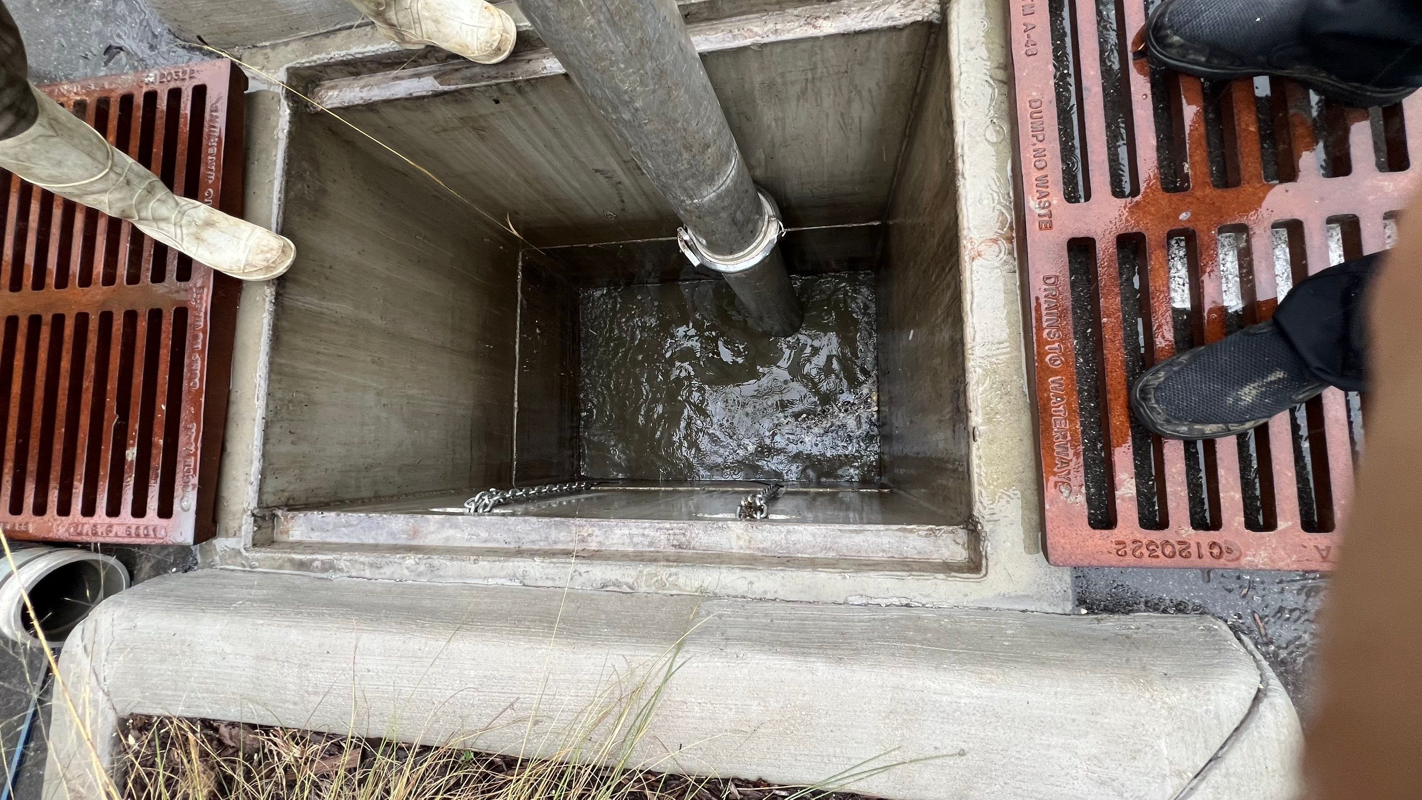 New Construction Apartment Complex Catch Basin Cleaning by APS Power & Water