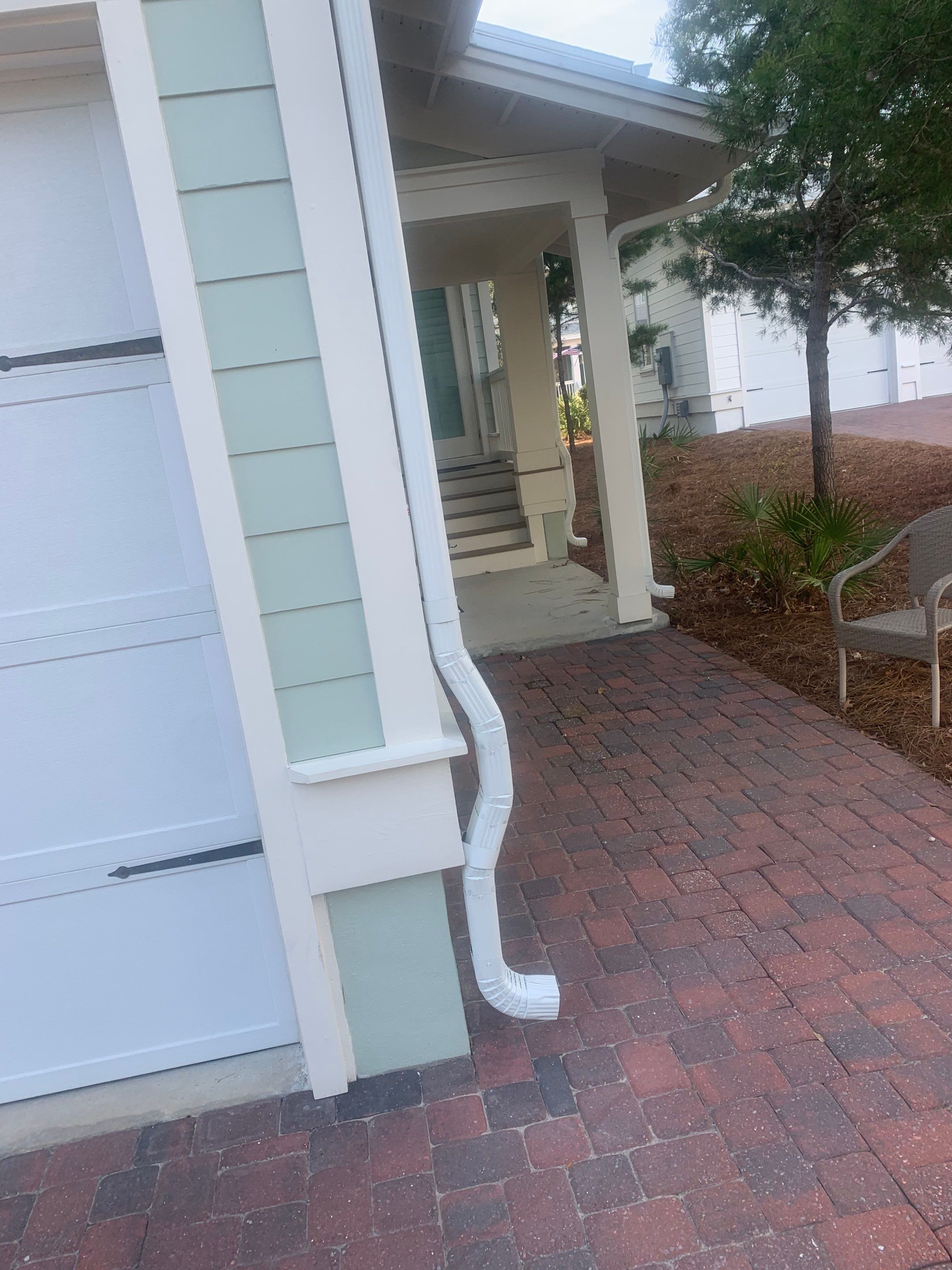 New Downspouts Installation in Rosemary Beach, FL by Gutter Professors