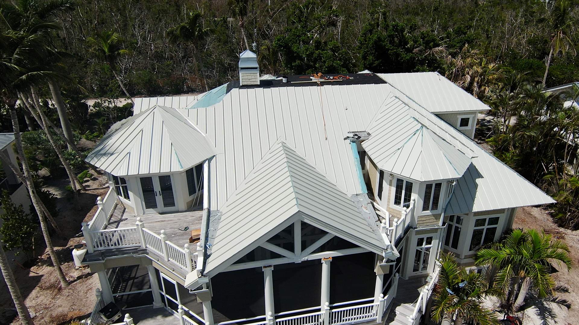 Sanibel Island Standing Seam Roof Replacement by Four Peaks Roofing