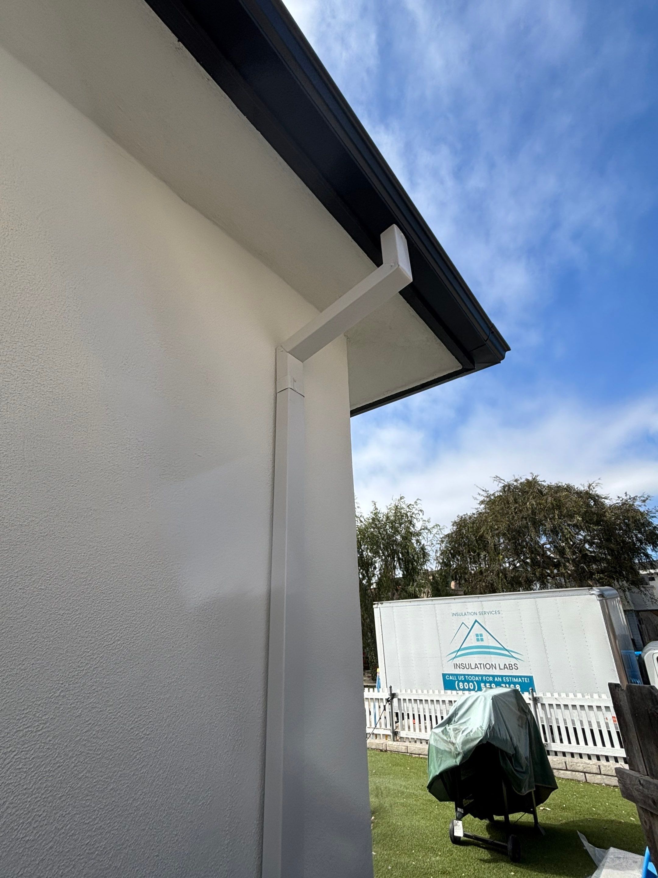 Rain Gutters Project in San Diego by Insulation Labs