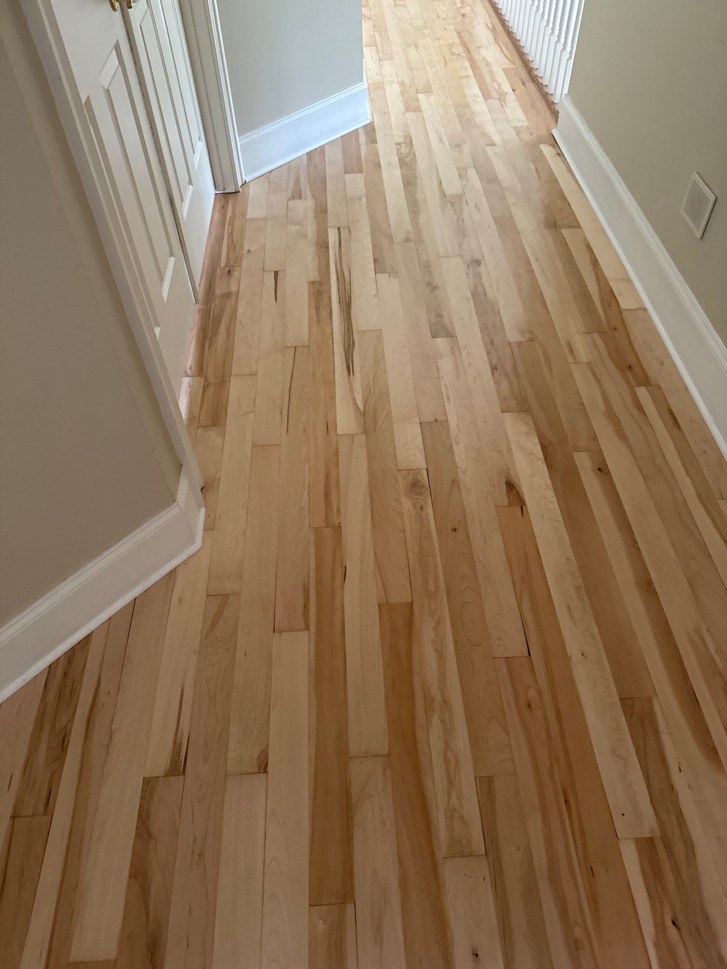 Prefinished Maple transformation by Ann Arbor Hardwoods 