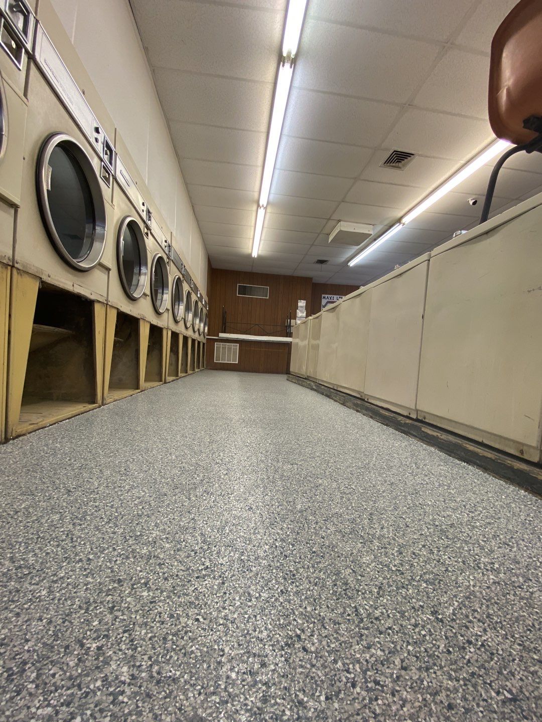 Laundromat Floor using Tidal Wave by Your1DayFloor.com