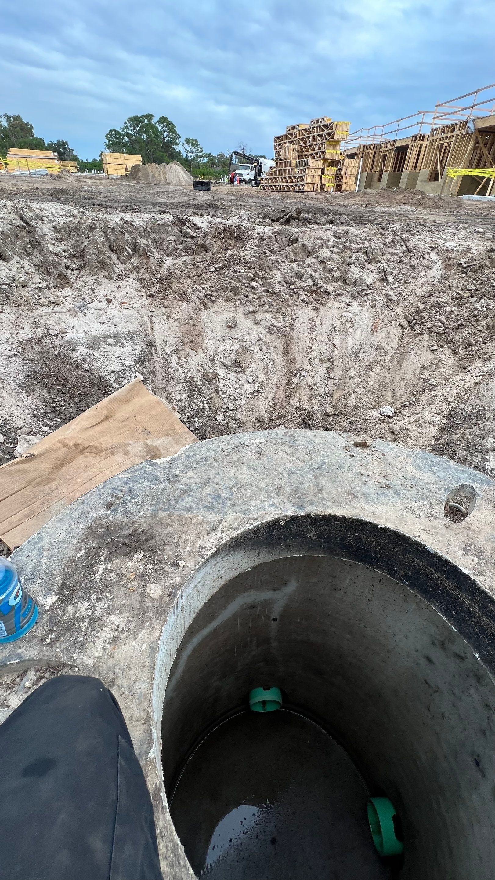 New Construction Sewer System Cleaning by APS Power & Water