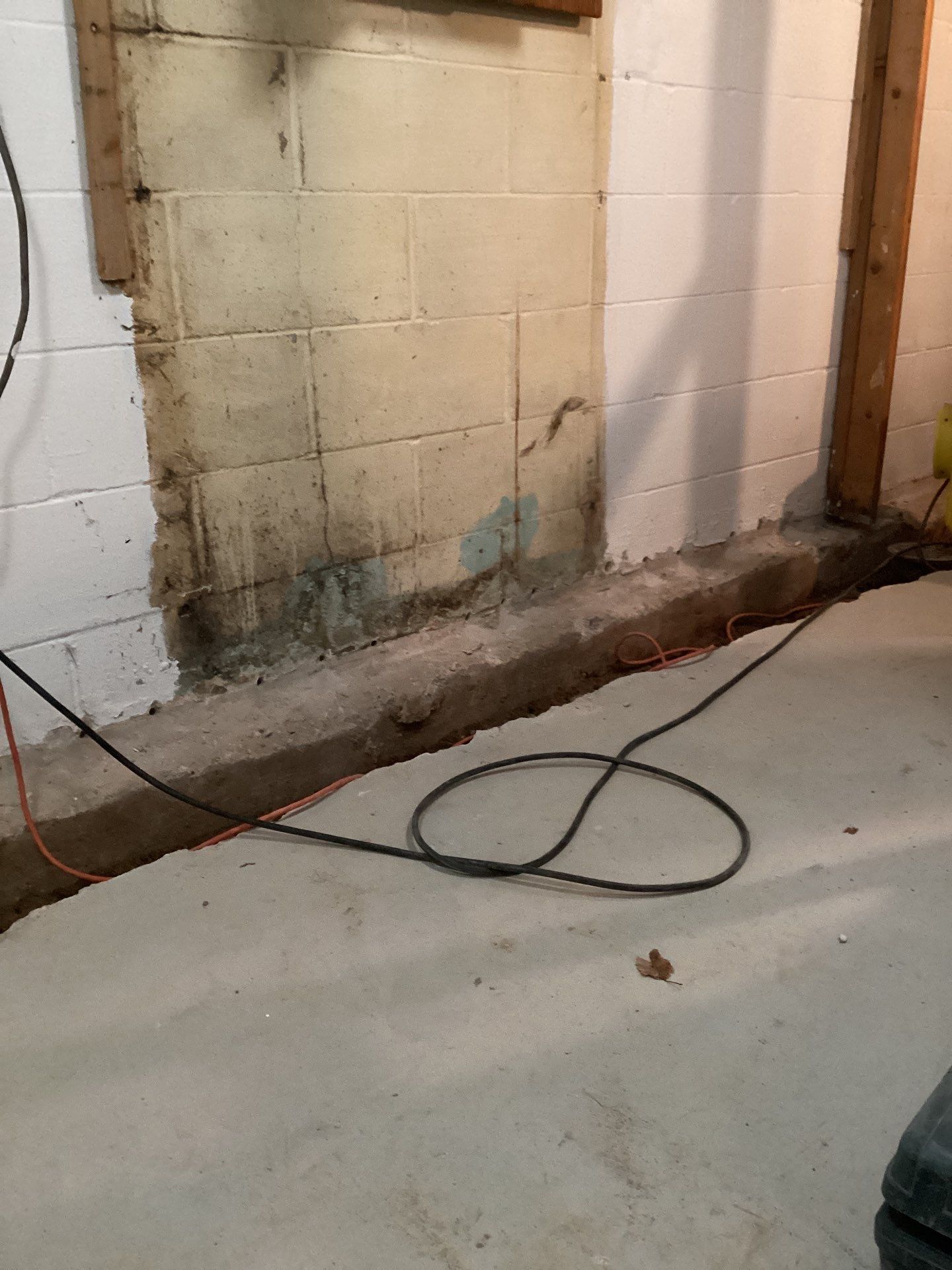 Drain tile in Woodbury by Waterproofing Northeast
