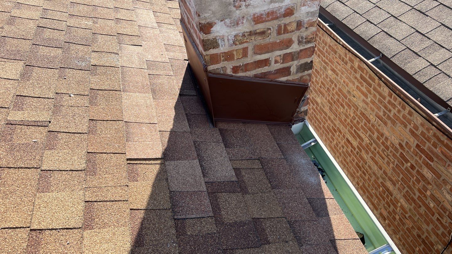 Chimney flashing repair. by Pro Home Services Inc
