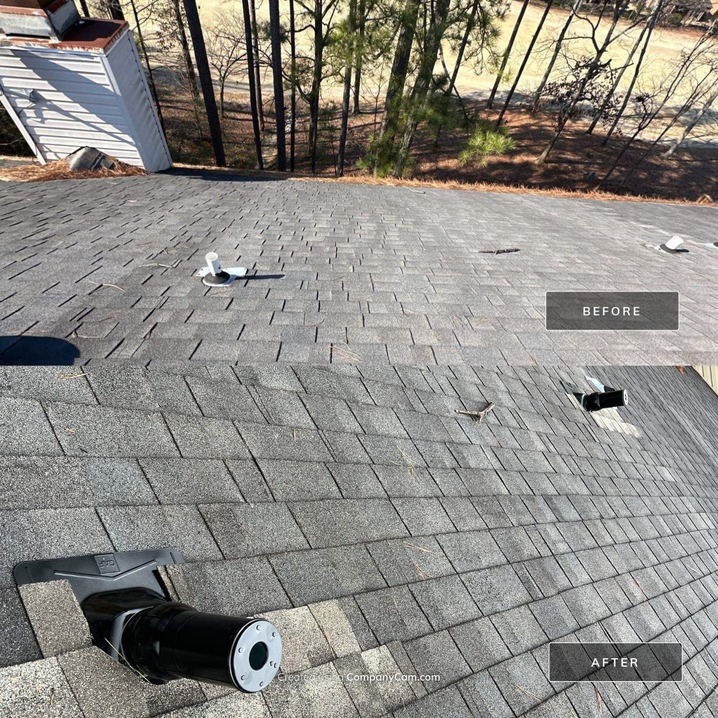 Chimney Cap, Ridge Vent and Pipe Boot Replacement in Birmingham by The Roofing Dudes