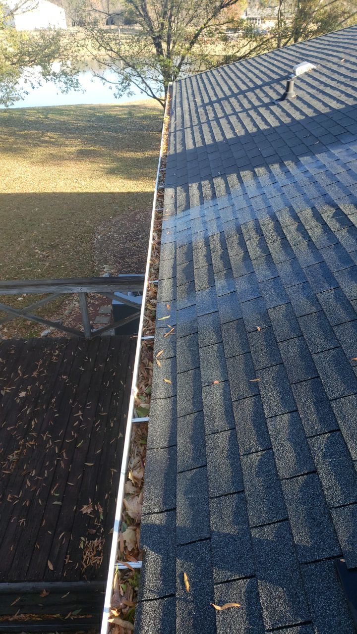 gutter cleaning and house wash and gutter guard installation by Power Wash Masters LLC