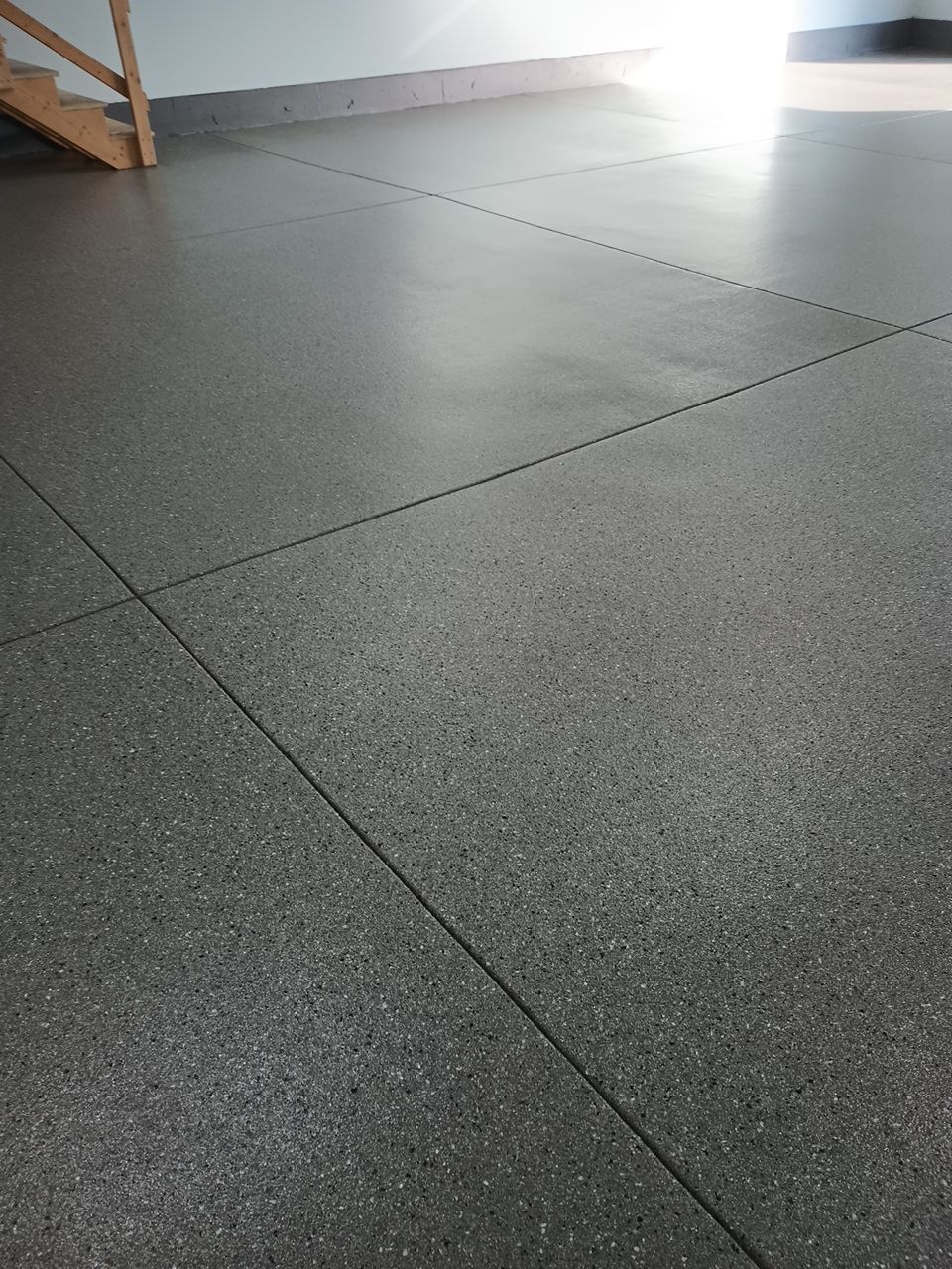 Garage, Walkway and Shop Transformation using Shale Hybrid by Croc Coatings, LLC