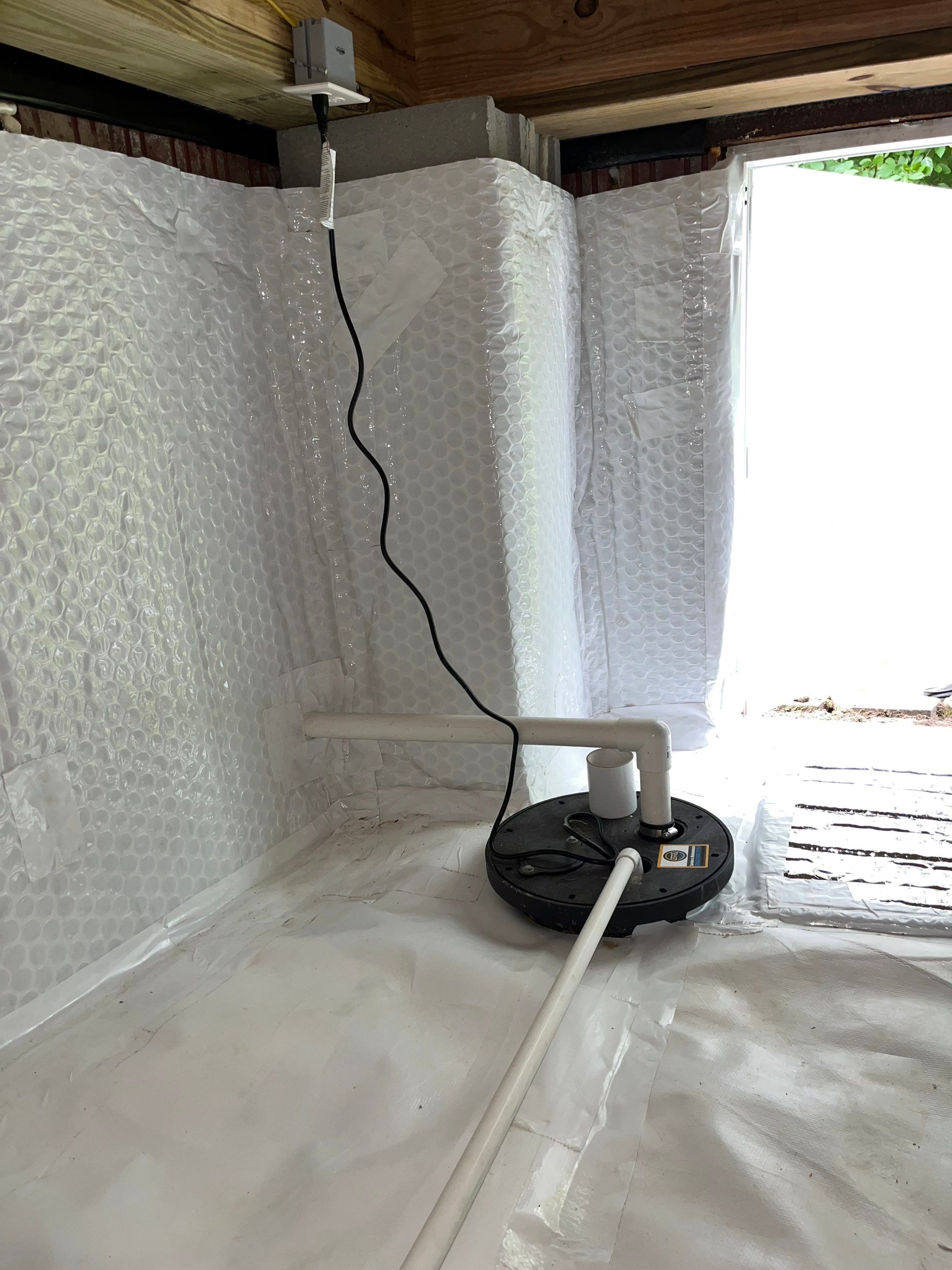Impact Choice Encapsulation with French Drain, Mold Removal, and Crawlspace Door by Impact Crawlspace