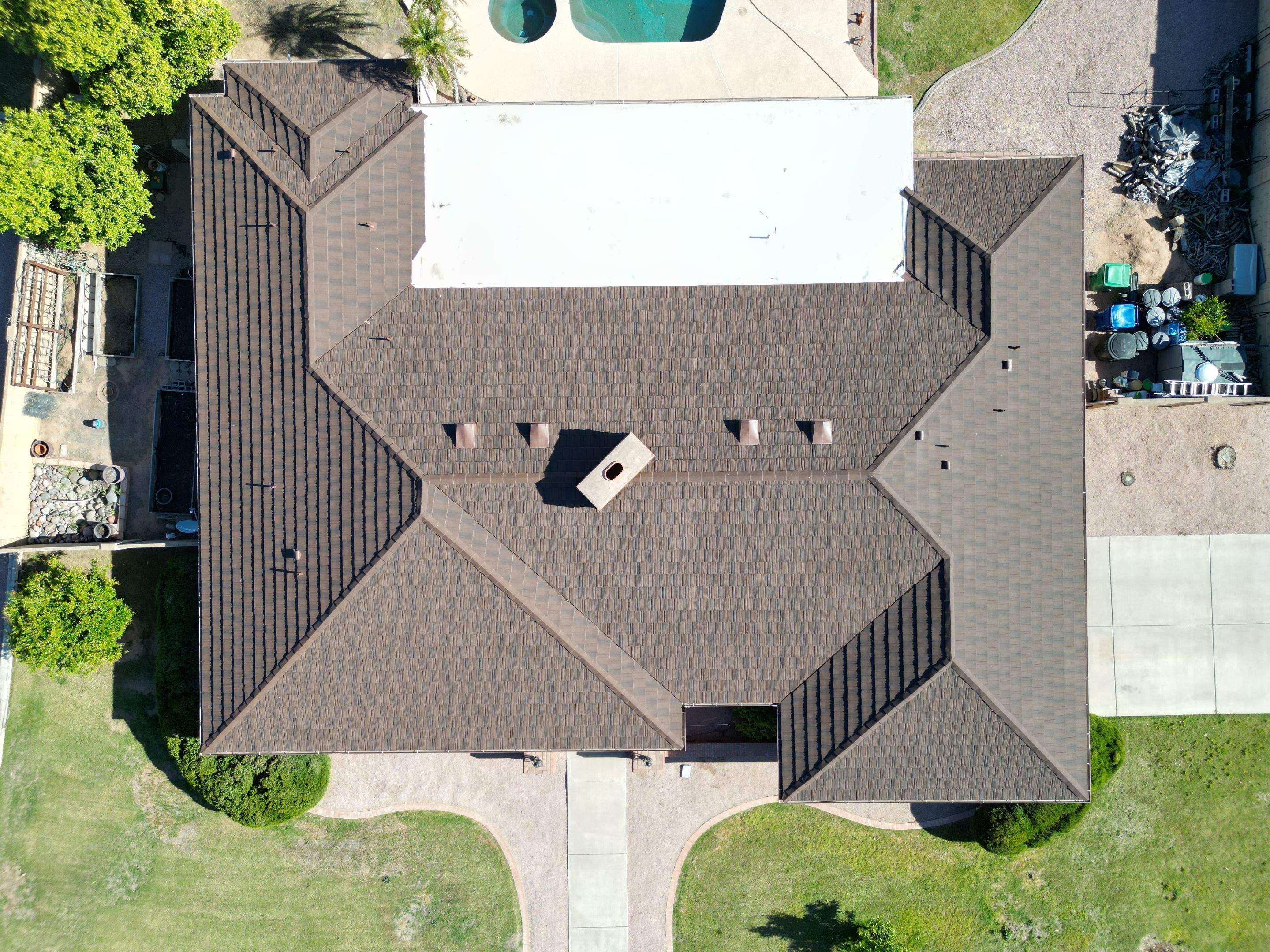 Barkwood Stone Coated Steel by Reimagine Roofing