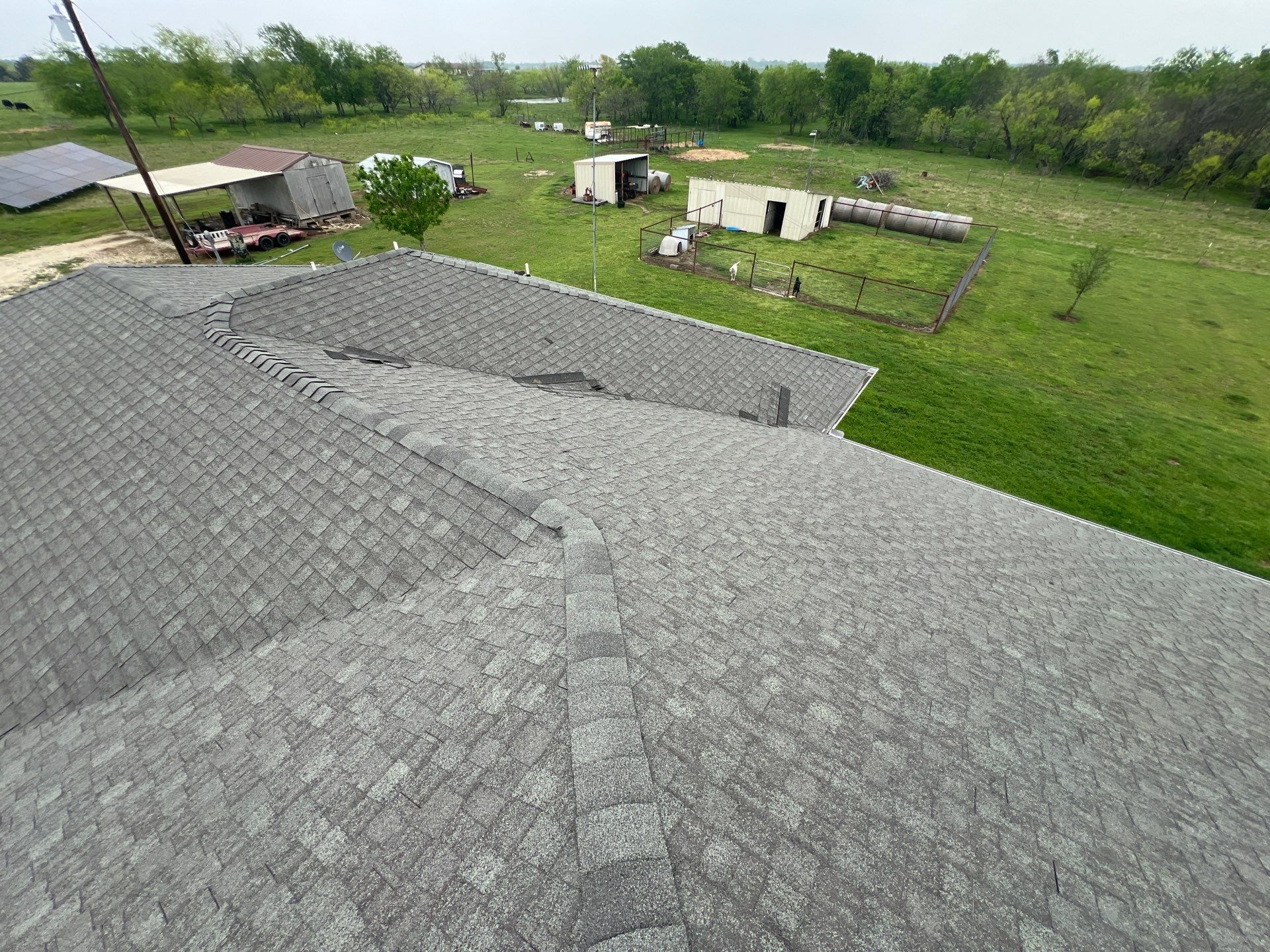 Residential Roofing Installation using IKO Dynasty Class 3 Impact Resistant Architectural Shingles. Color: Castle Grey by WR Roofing Solutions