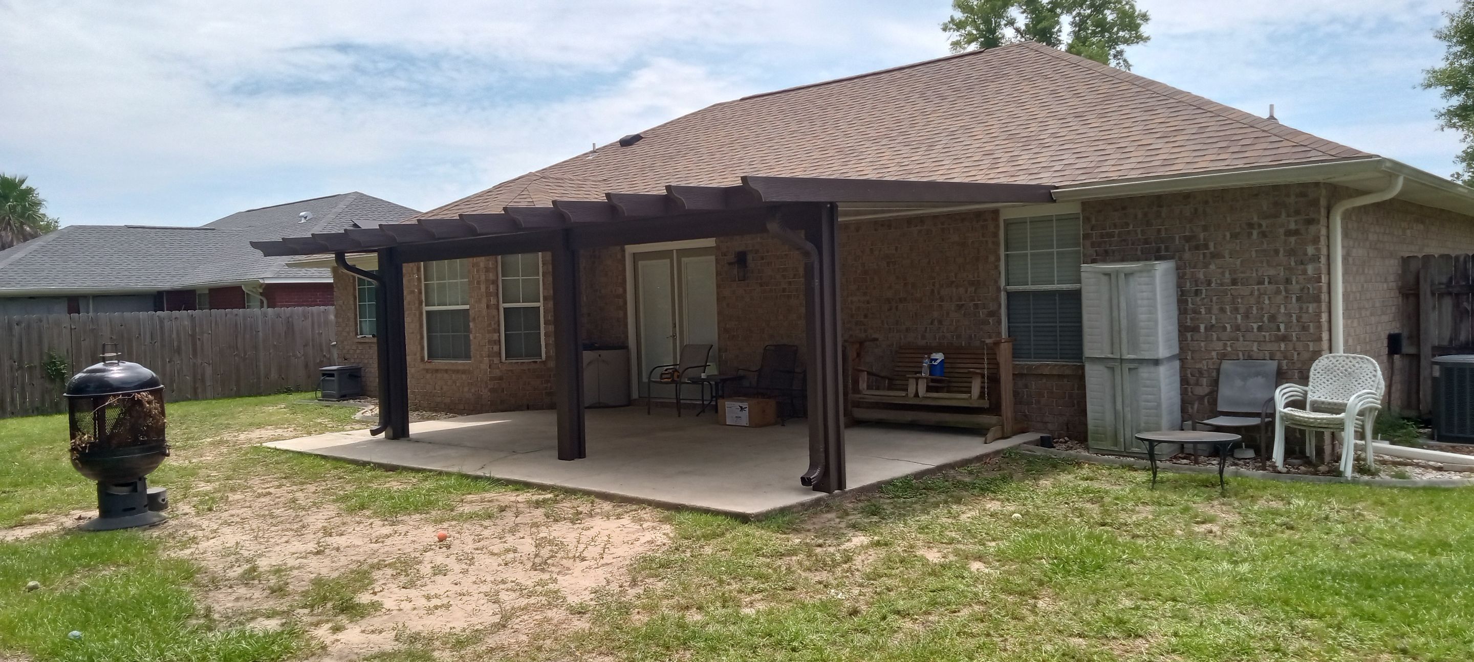 Pergola Style Patio Cover in Milton by Titan Sunrooms