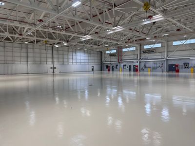 Industrial Epoxy Flooring for Army National Guard Hangar in Mobile