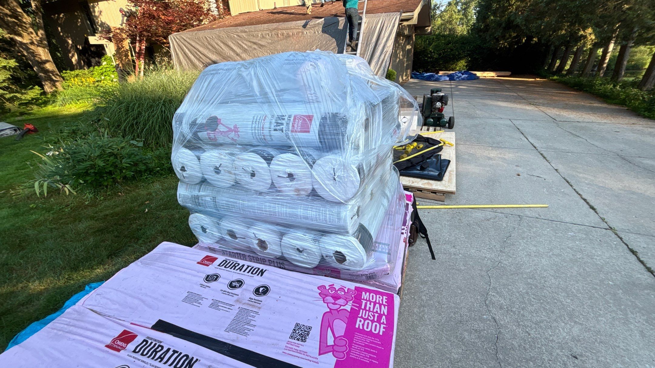 Roof Replacement using Owens Corning Driftwood by 180 Contractors