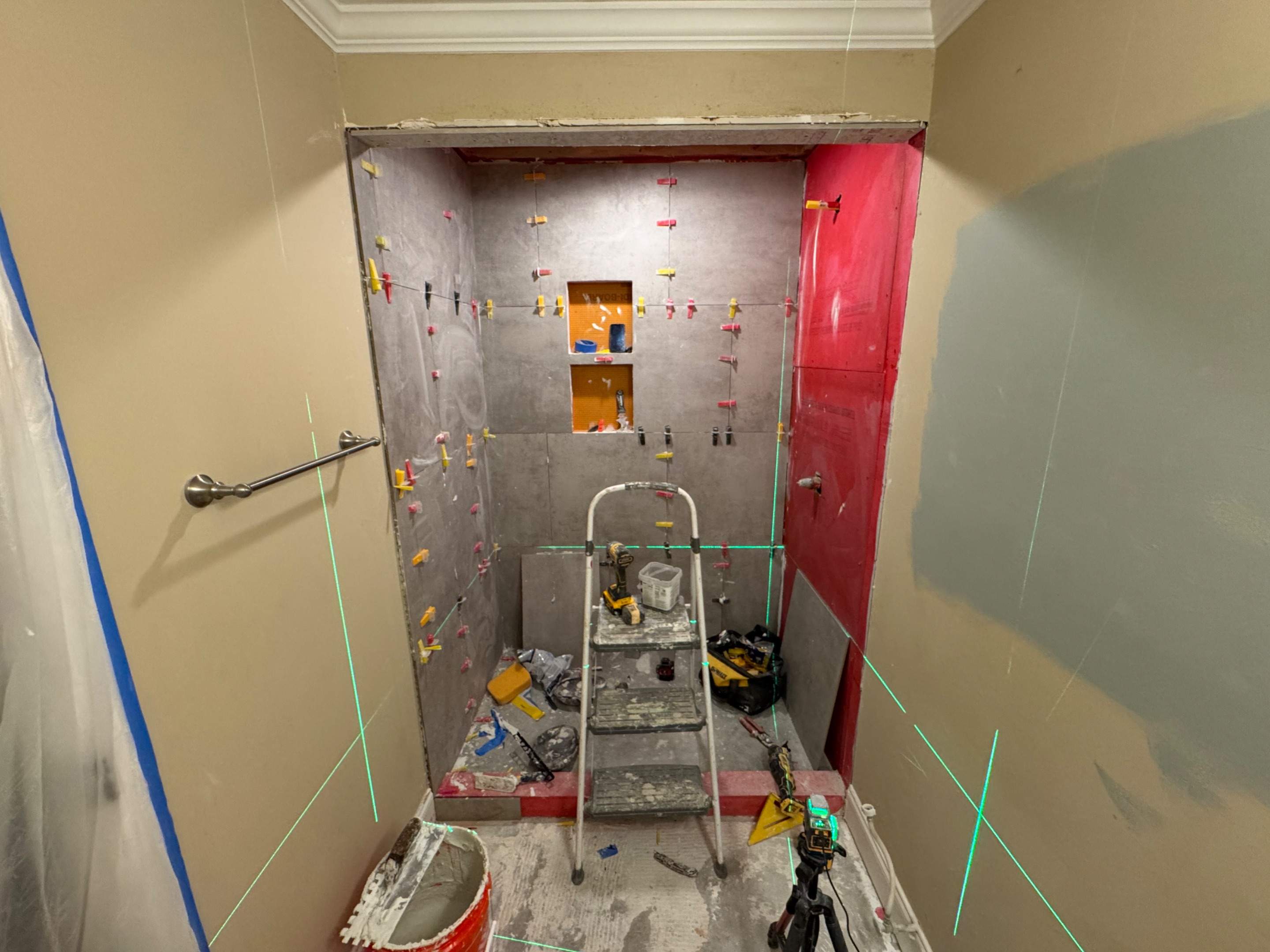 Basement bathroom remodel by Prudencio