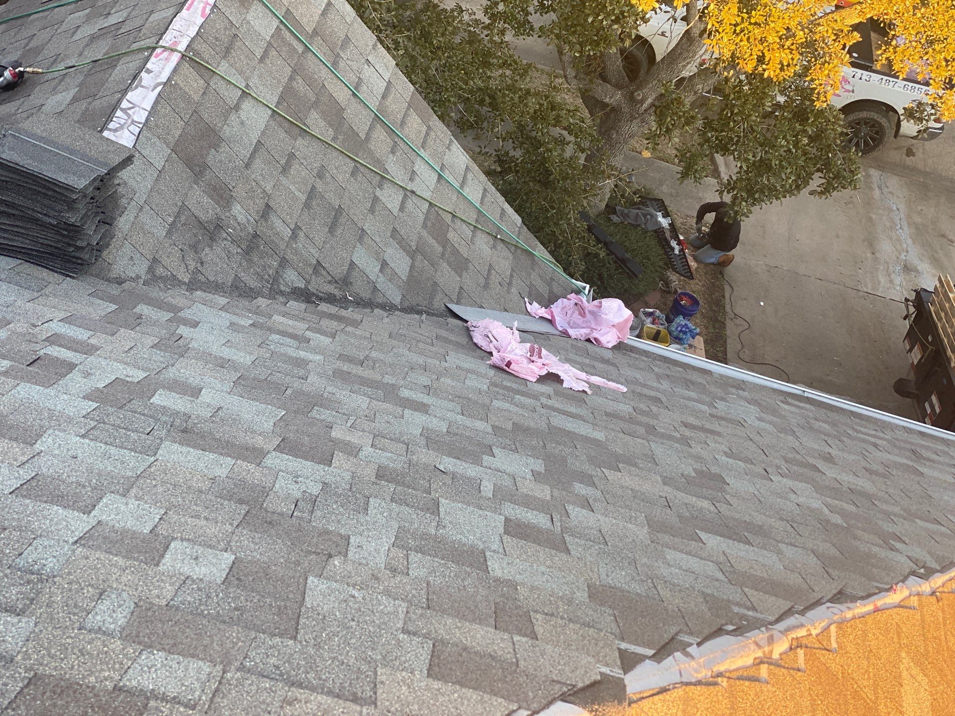 Residential Roofing Installation using Owen's Corning Duration (Lifetime) Shingles by Roof Repair Company