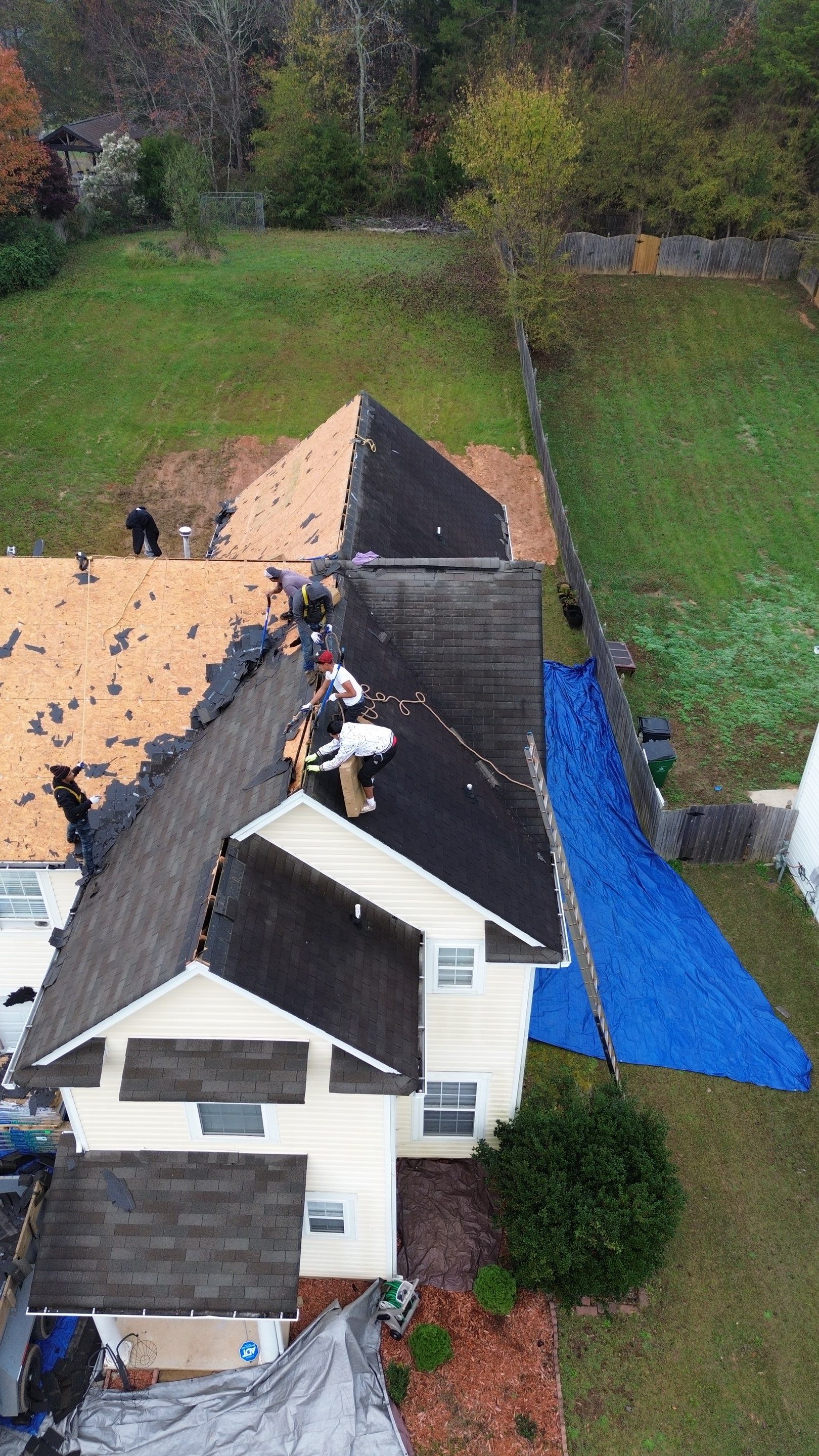 Roof replacement by wind damage by Just Brilliant Restoration JBR