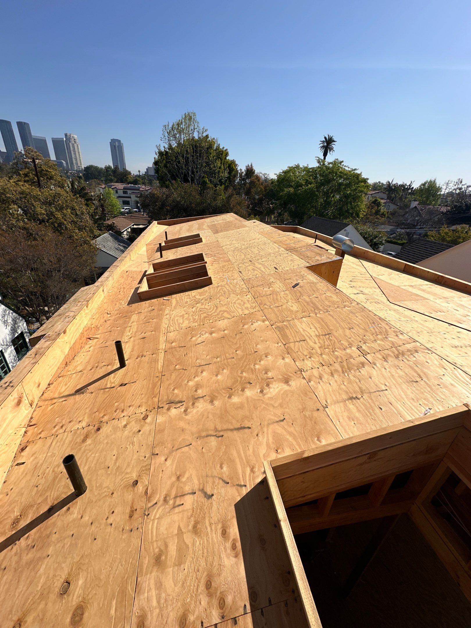 Residential Solar Panel Installation and Custom Roof Deck in Los Angeles by AWS Solar