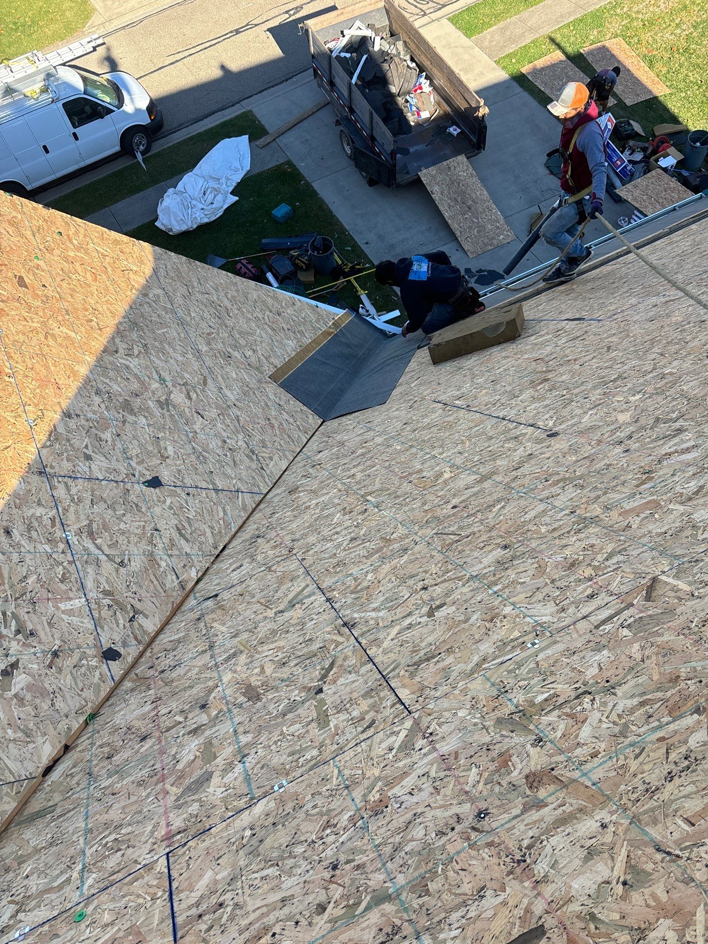 Residential Roofing Installation using GAF Timberline HDZ Pewter Gray by Rainstoppers Roofing