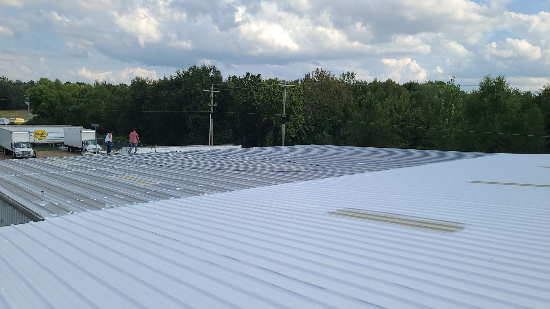 Commercial Metal Restoration System using Aldocoat Coatings by Hostetler Roofing