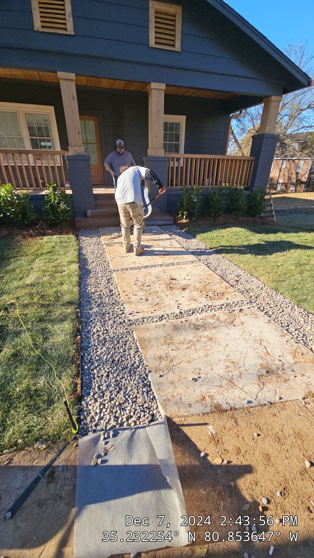 Residential Landscape Project Design/Build by Carolina-Metro Landscape, Inc