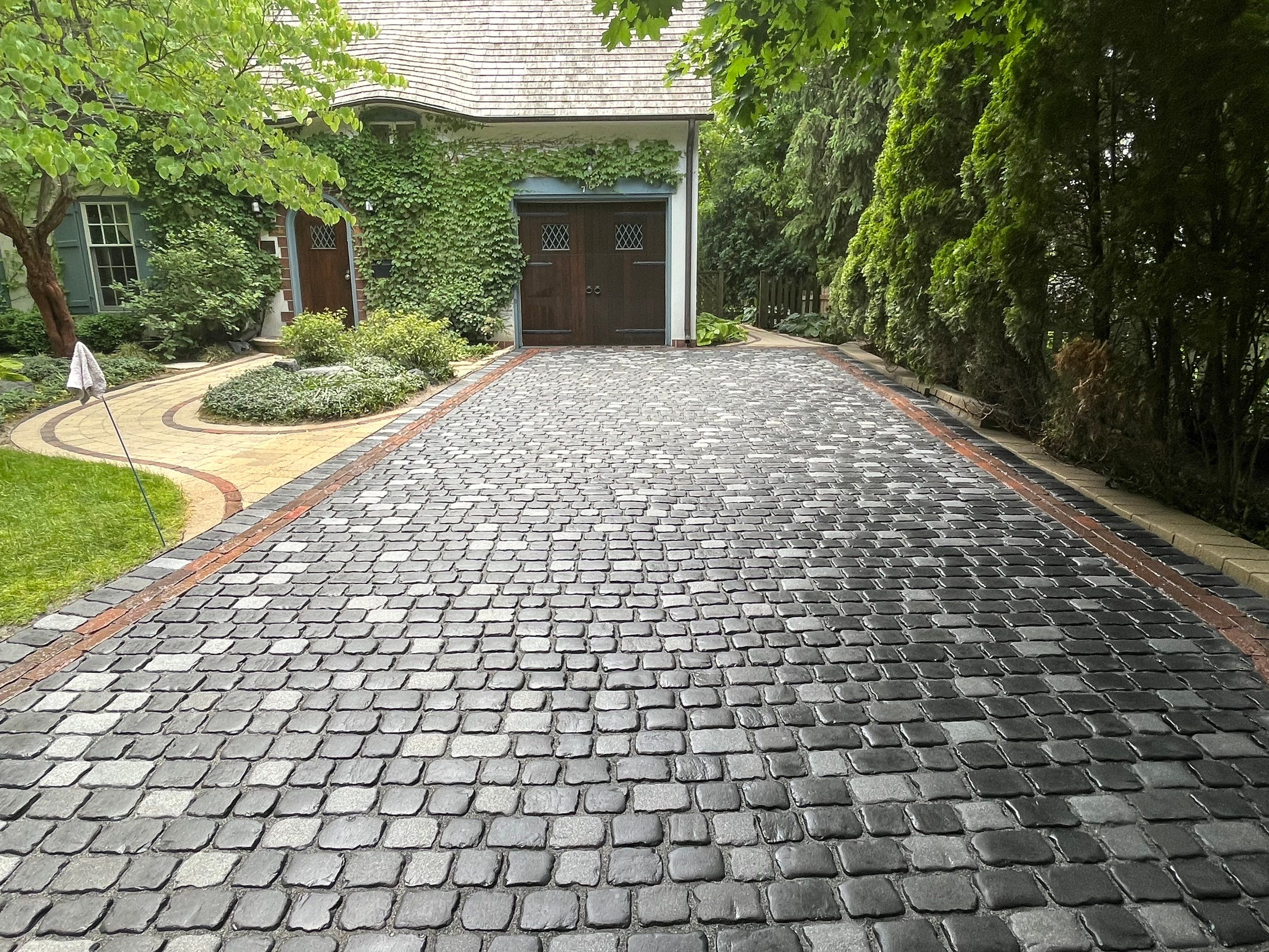 Glencoe, IL brick paver clean sand seal, repair, and reseal by Northern Power Washing LLC.