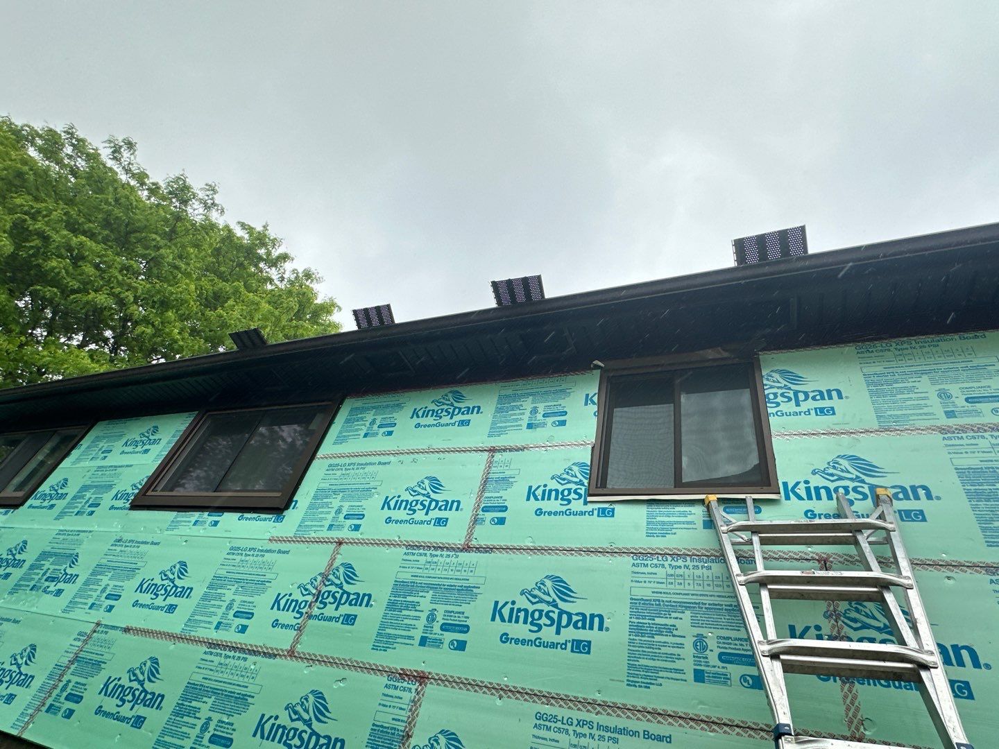 Siding Installation using Ascend 7" Composite Flagship Brown by 180 Contractors