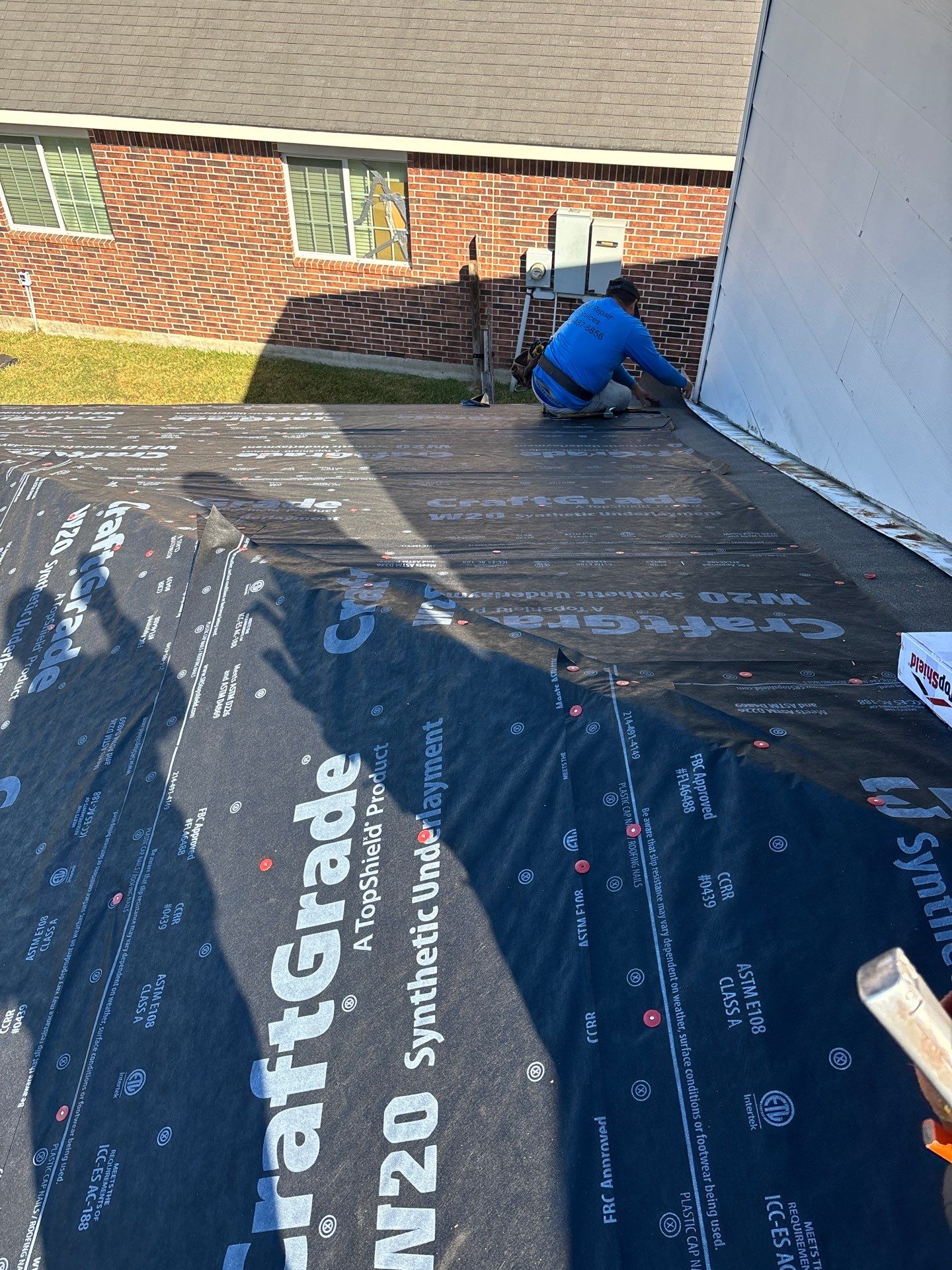 Residential Roofing Installation using Owen's Corning Duration (Lifetime) Shingles by Roof Repair Company