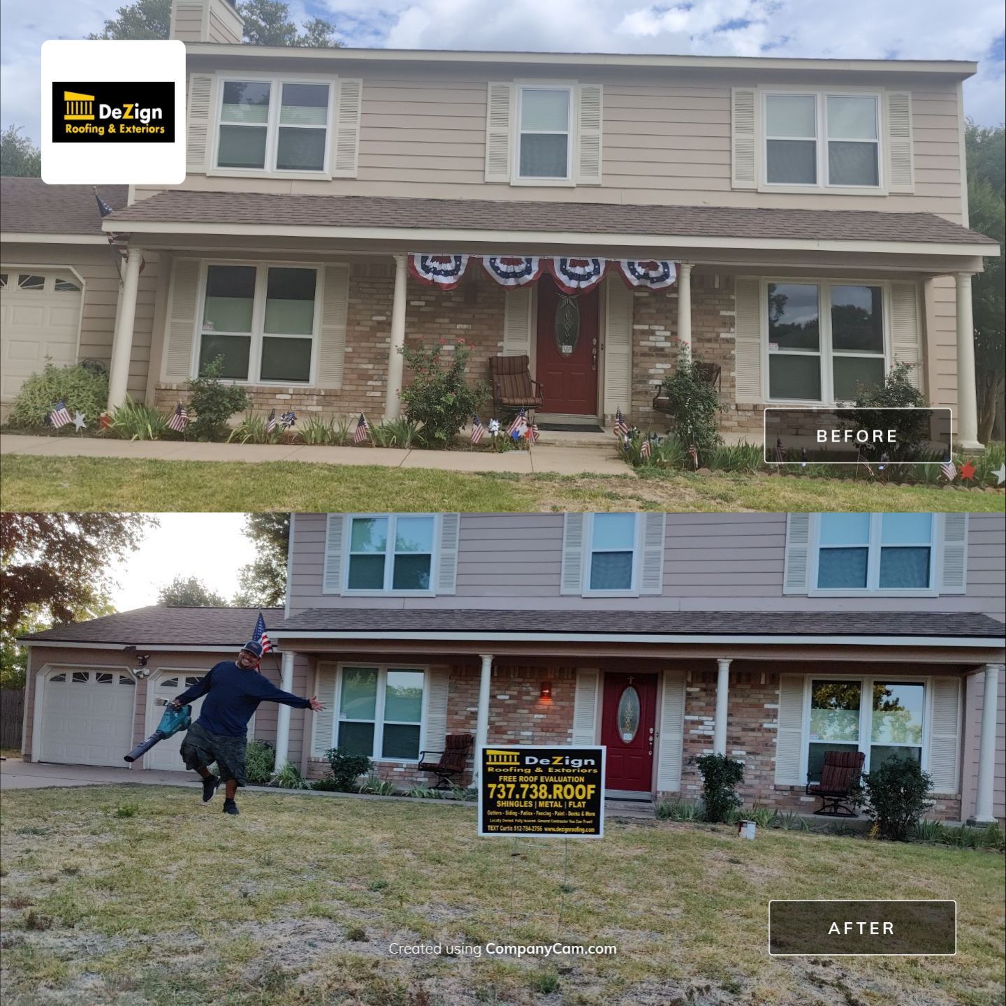 Residential Roofing Installation using IKO Cambridge Earthtone Cedar by DeZign Roofing & Exteriors