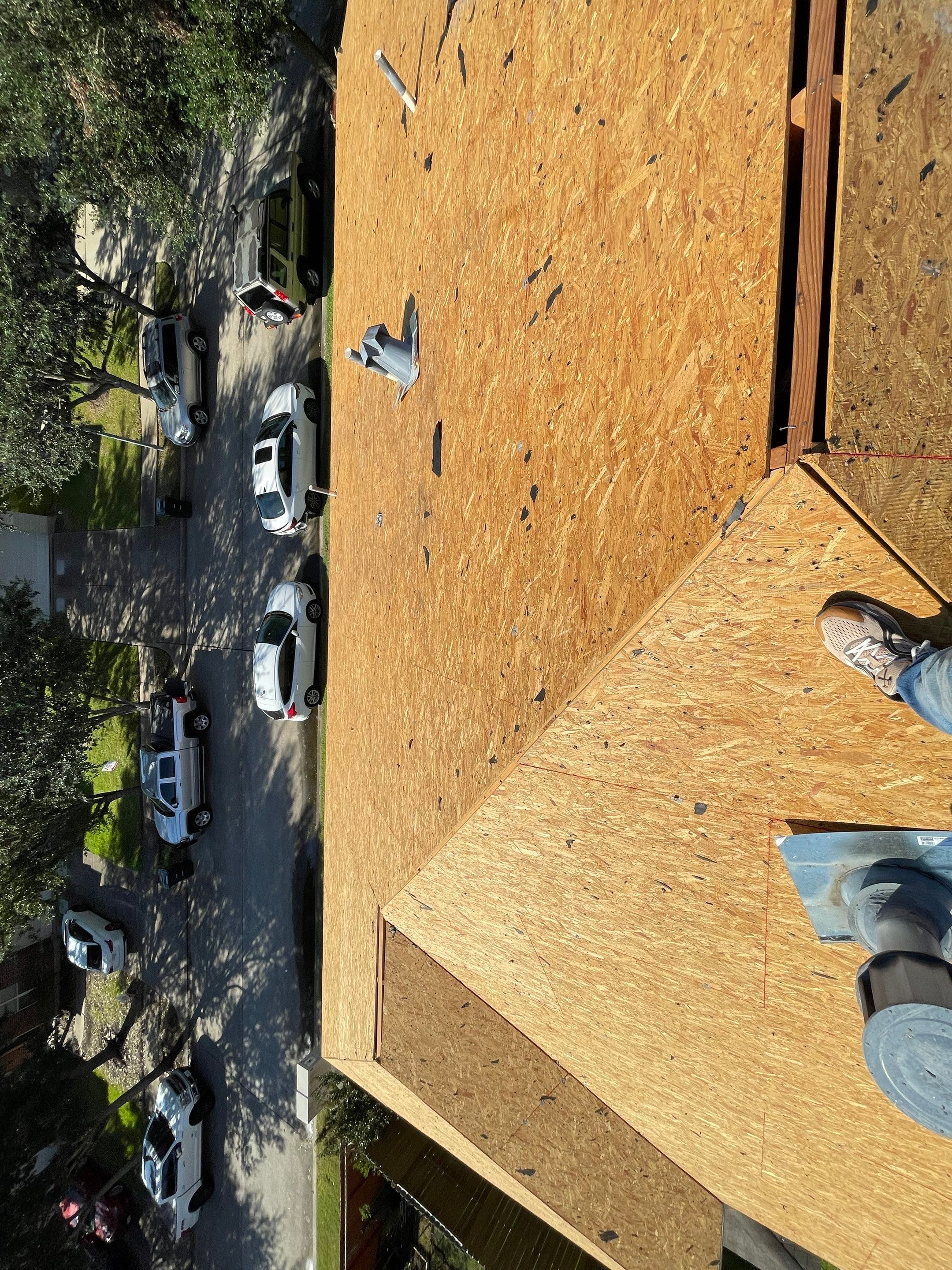 Residential Roofing Installation using Atlas Pinnacle® Pristine Shingles Weatherwood Color by CAP Roofing and Construction LLC