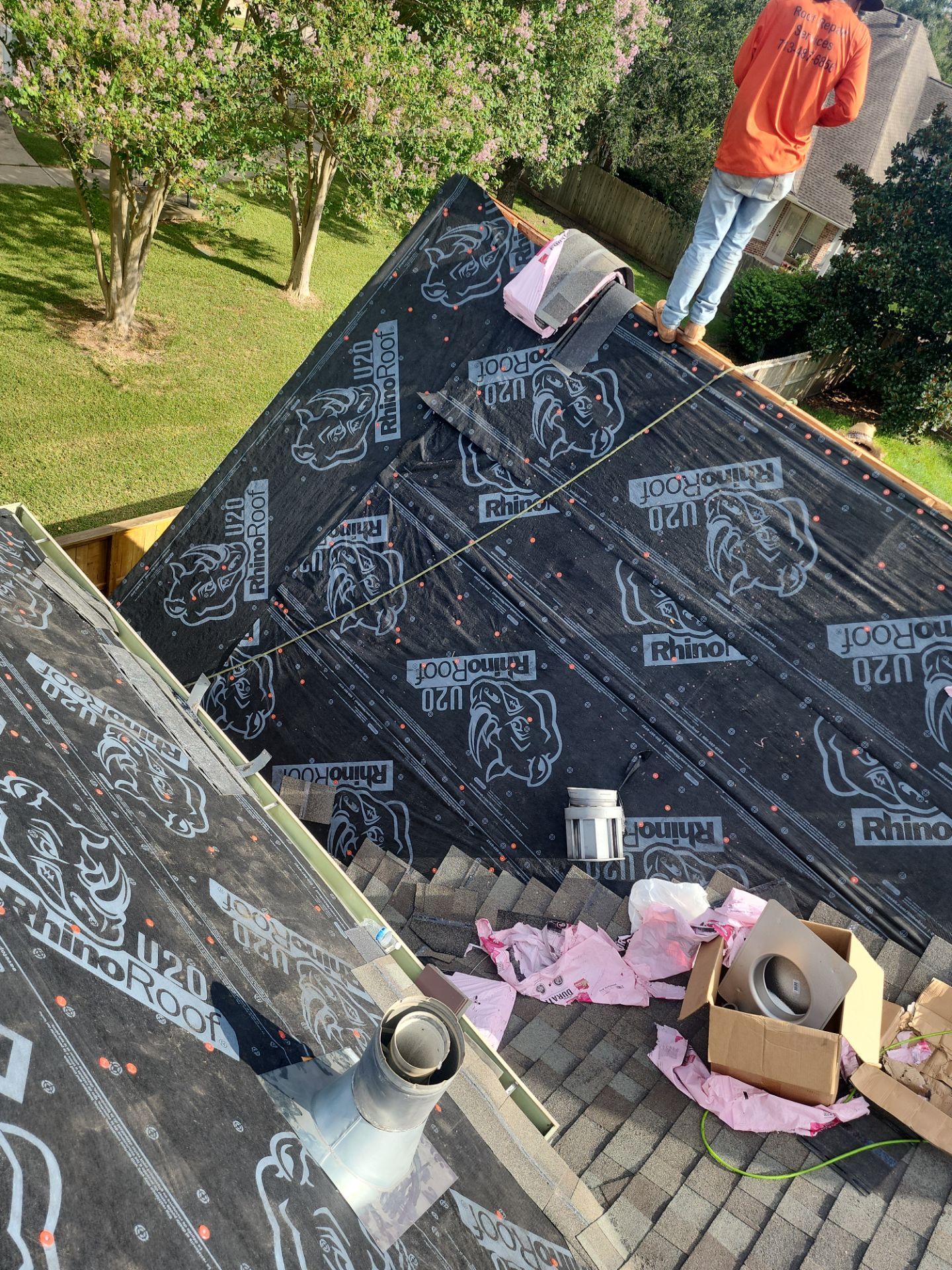 Residential Roofing Installation using Owen's Corning Duration (Lifetime) Shingles by Roof Repair Company