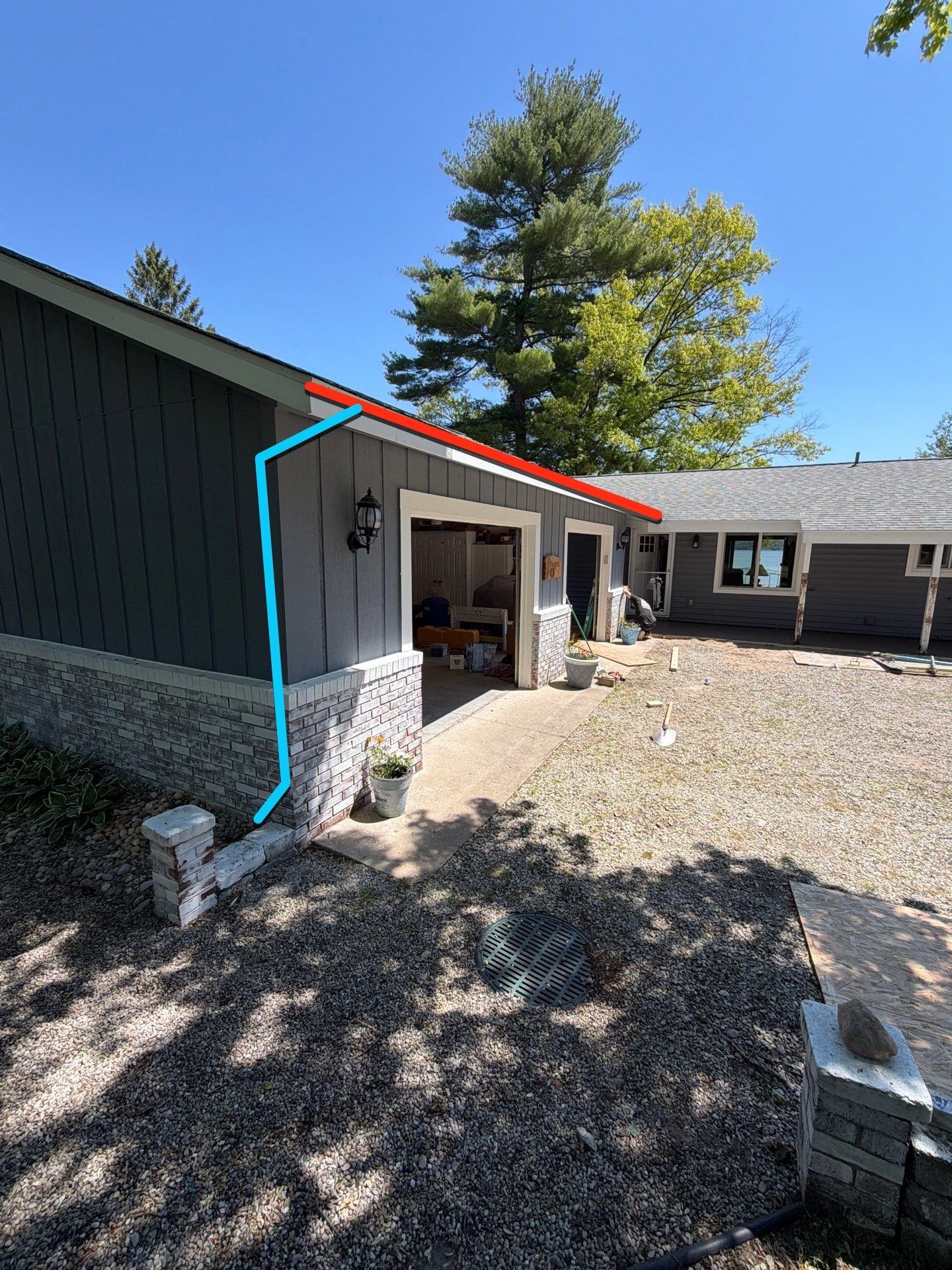 Gutter Helmet and White Seamless Gutter Installation in Rapid City by Rainbow Seamless Systems