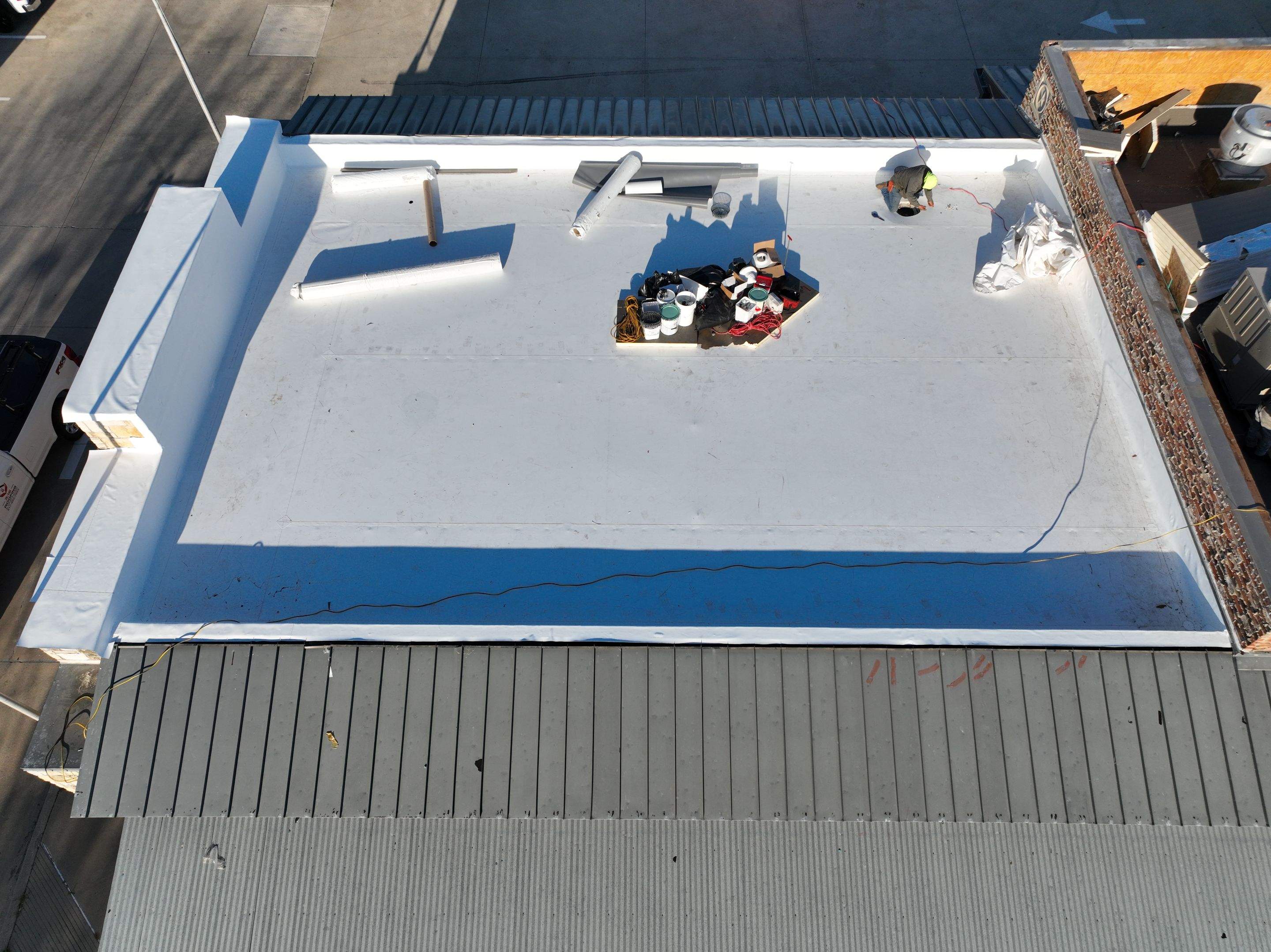 TPO Commercial Roofing Installation by 3:16 Roofing and Construction
