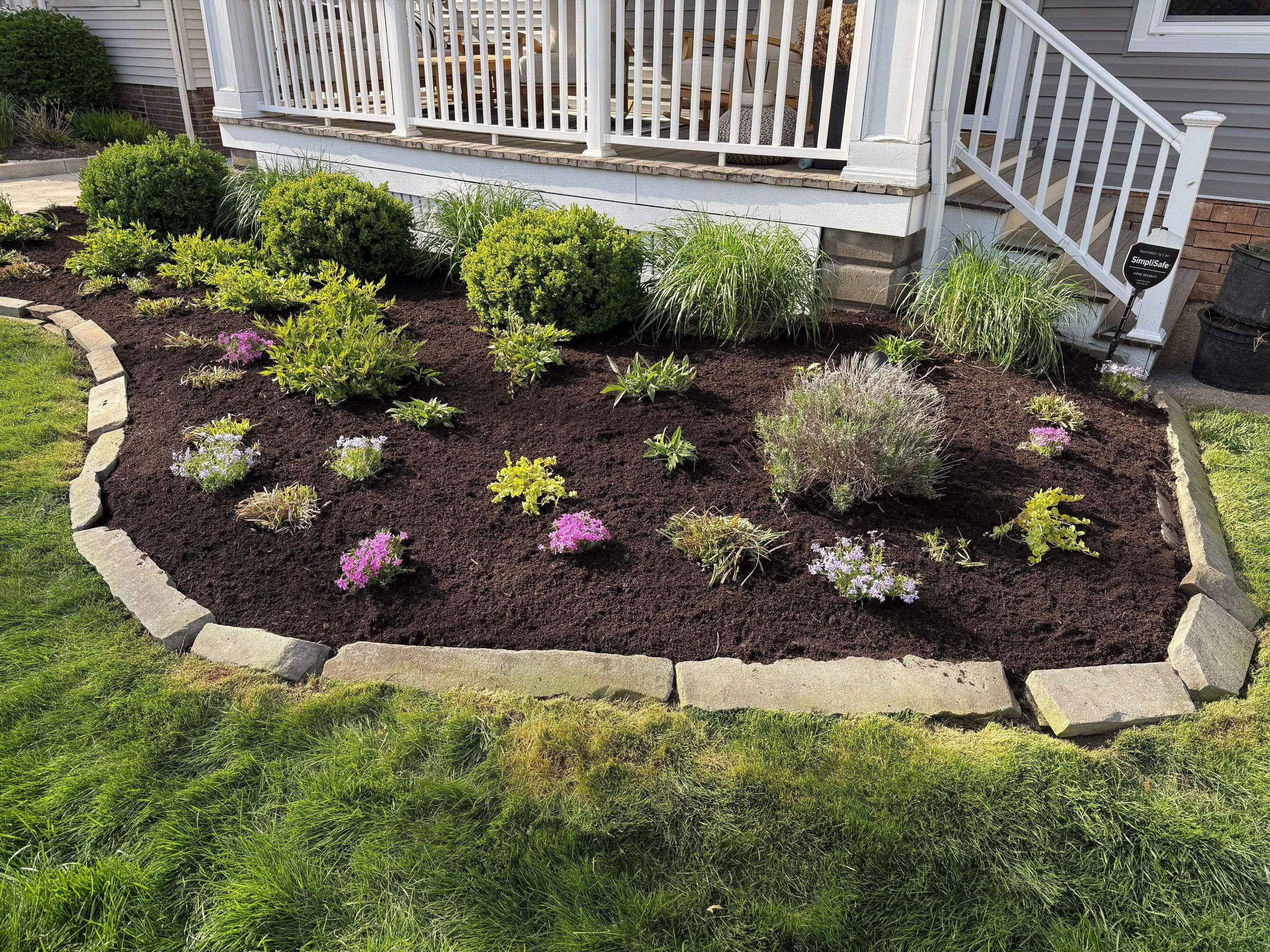 Colorful Cottage Install by Elm Rose Gardens