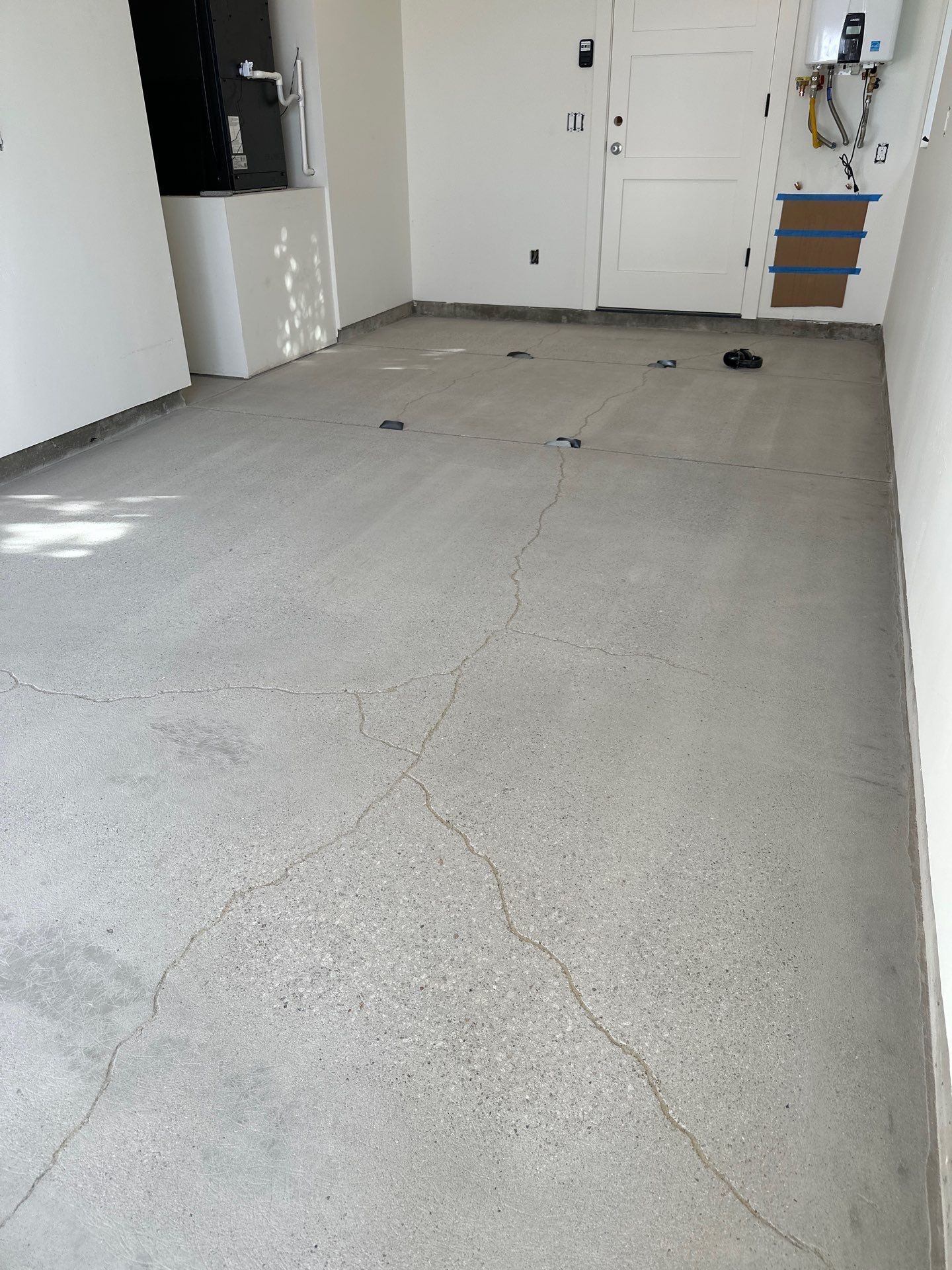 Cayucos Garage Floor Epoxy Installation with Moisture Vapor Barrier by MGP Coatings