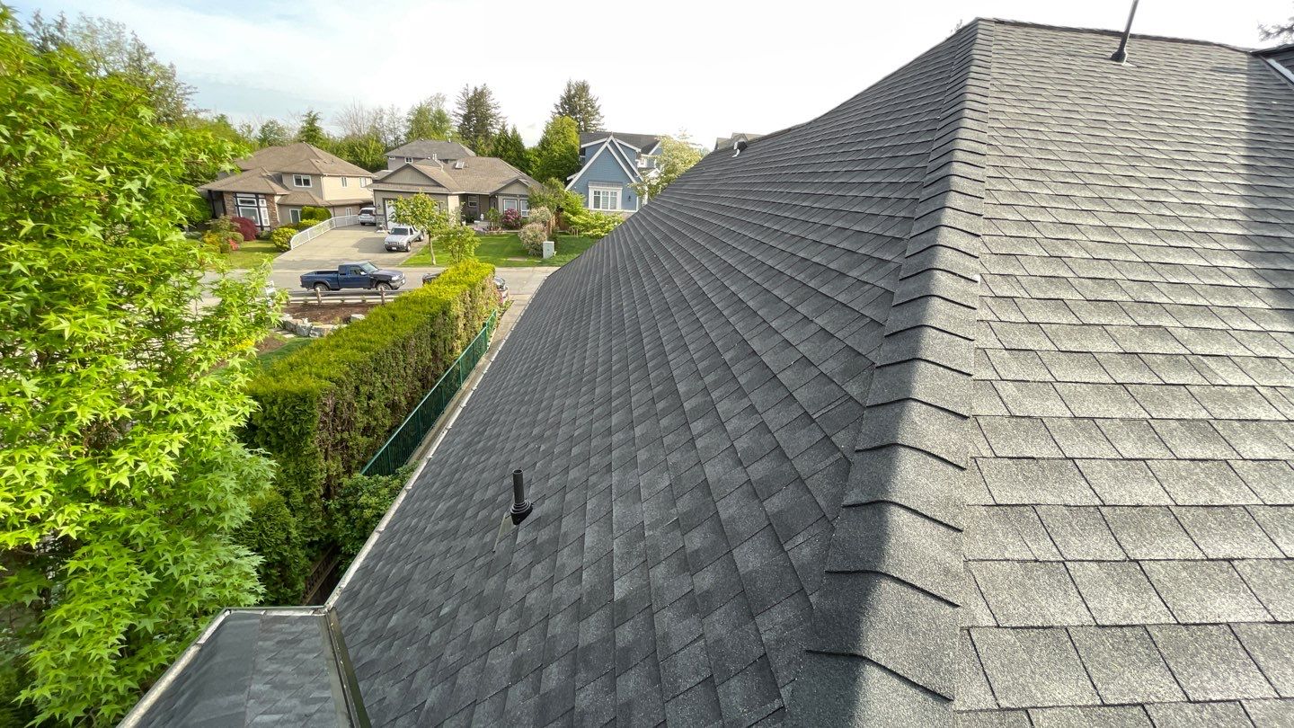 Residential Re-Roof using GAF timberline HDZ Charcoal by Top Notch Roofing Inc