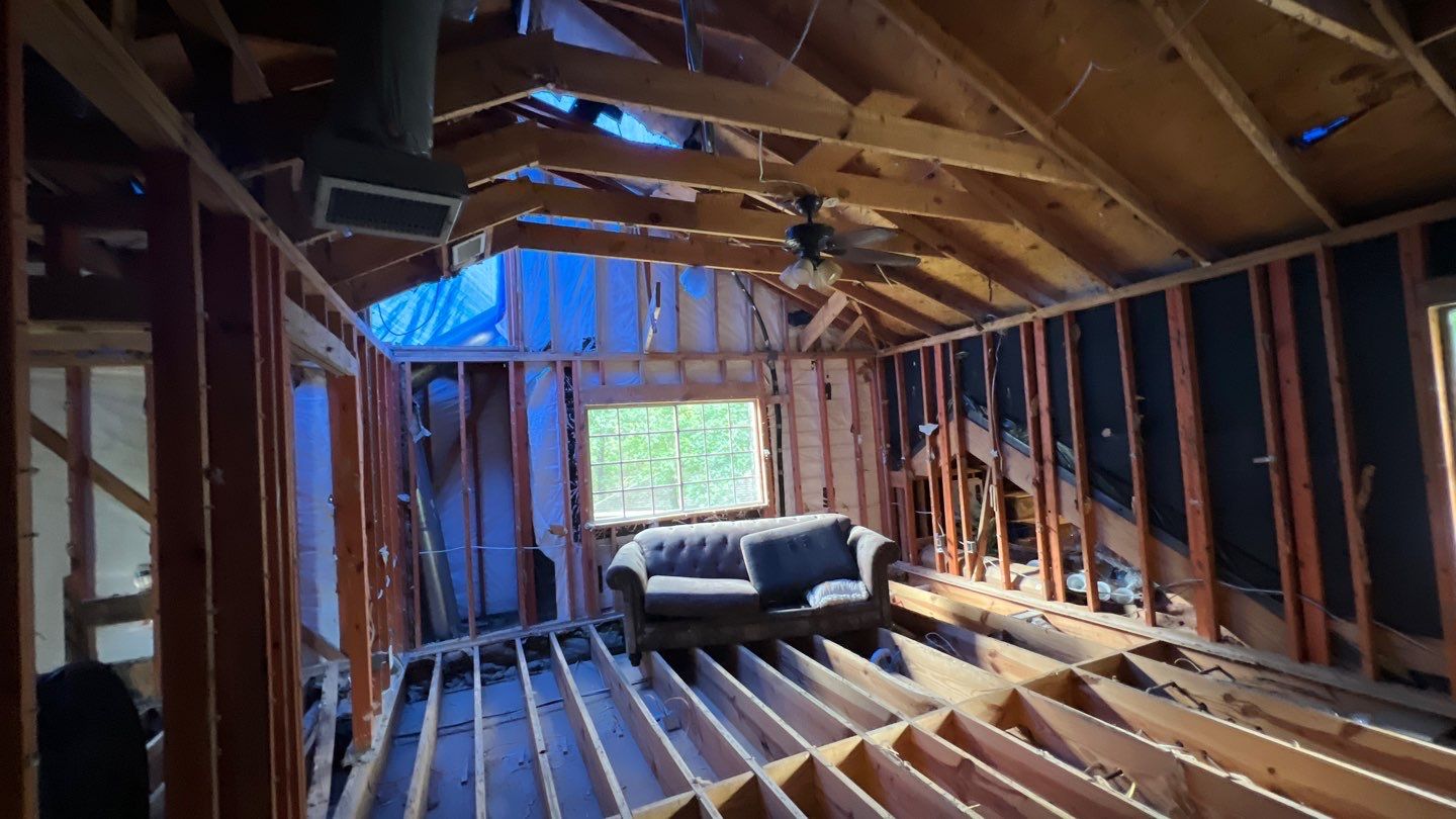 Complete Remodel Before and After by Engle roofing & Construction