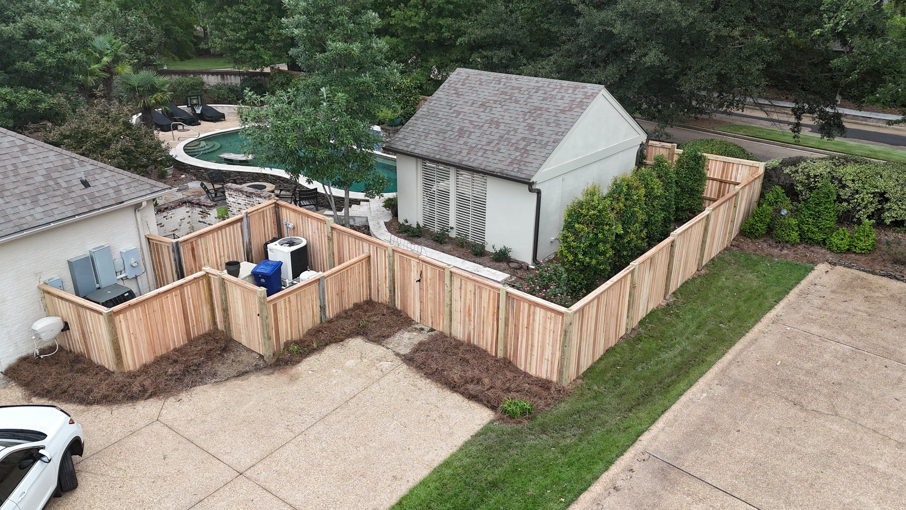 6’ Cedar Good Neighbor 6x6 Posts by Roberson Construction LLC