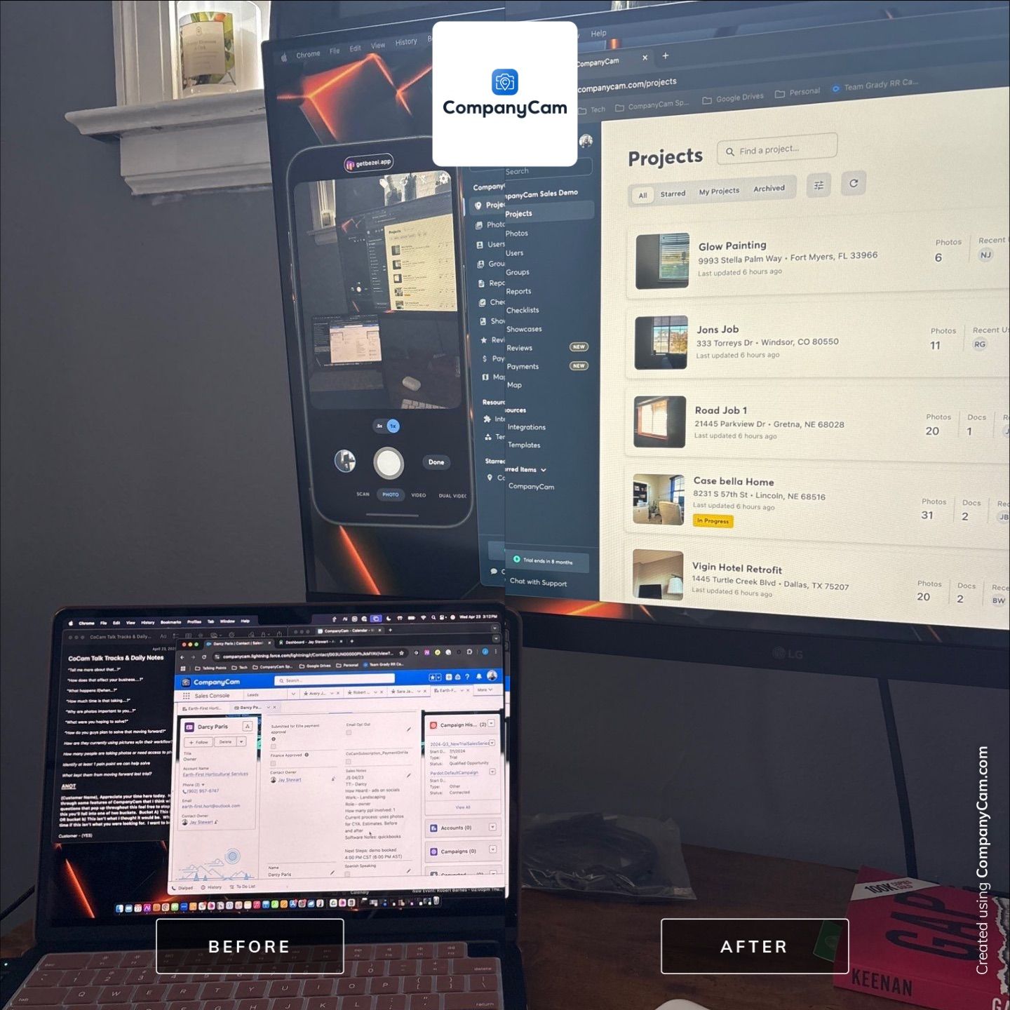 Project in Lincoln by CompanyCam Sales Demo