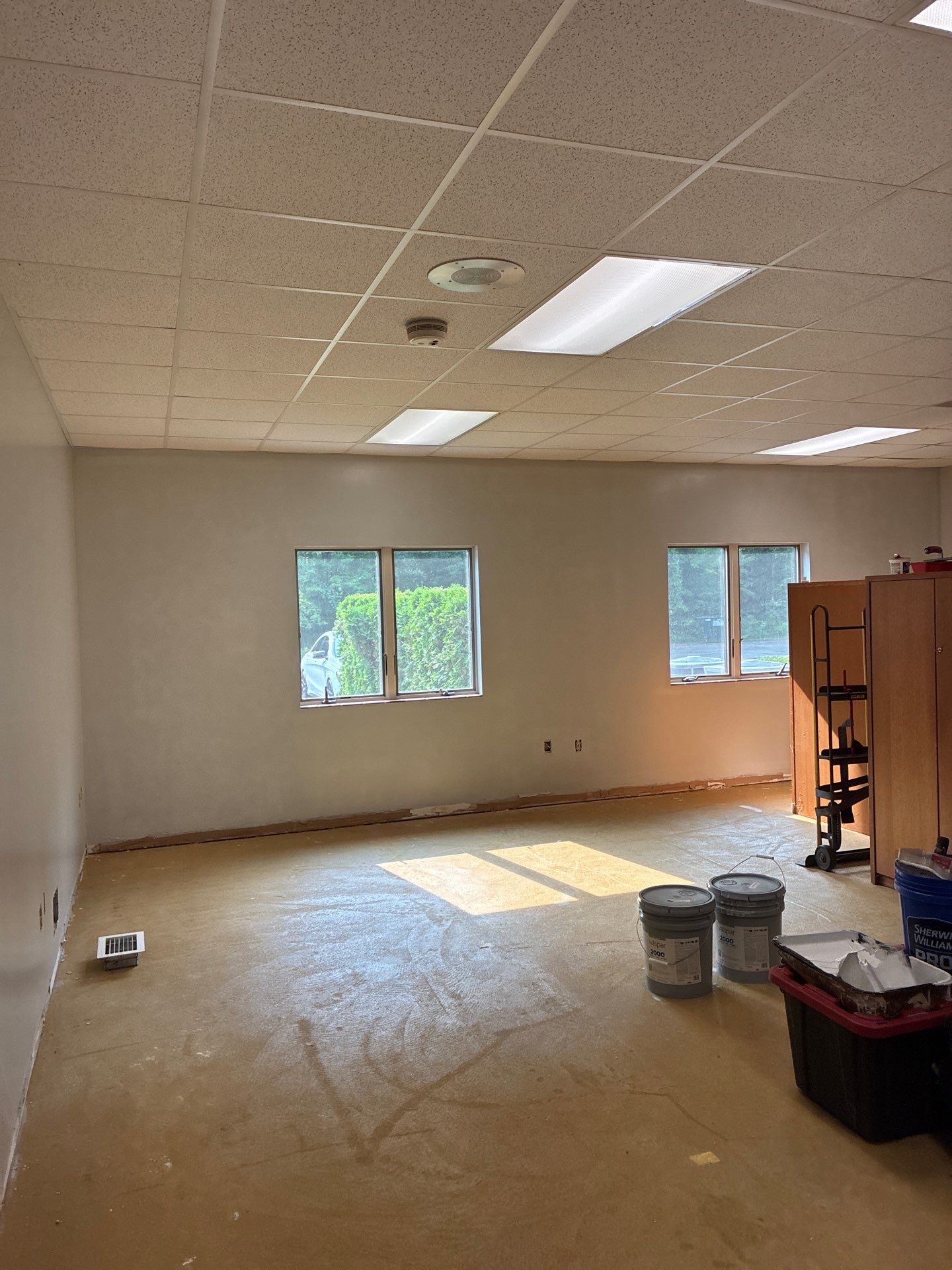 Interior Painting | Muskegon Township Fire Station Bunk Room by Gordon Painting
